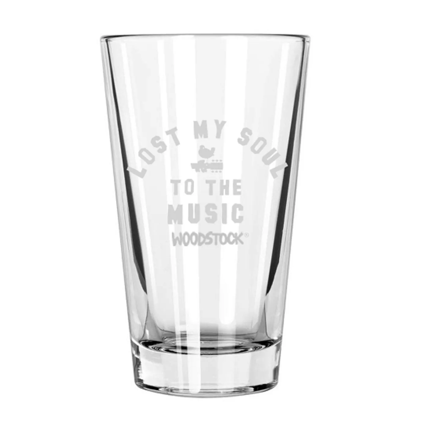 Woodstock Lost My Soul To The Music Laser Etched Pint Glass