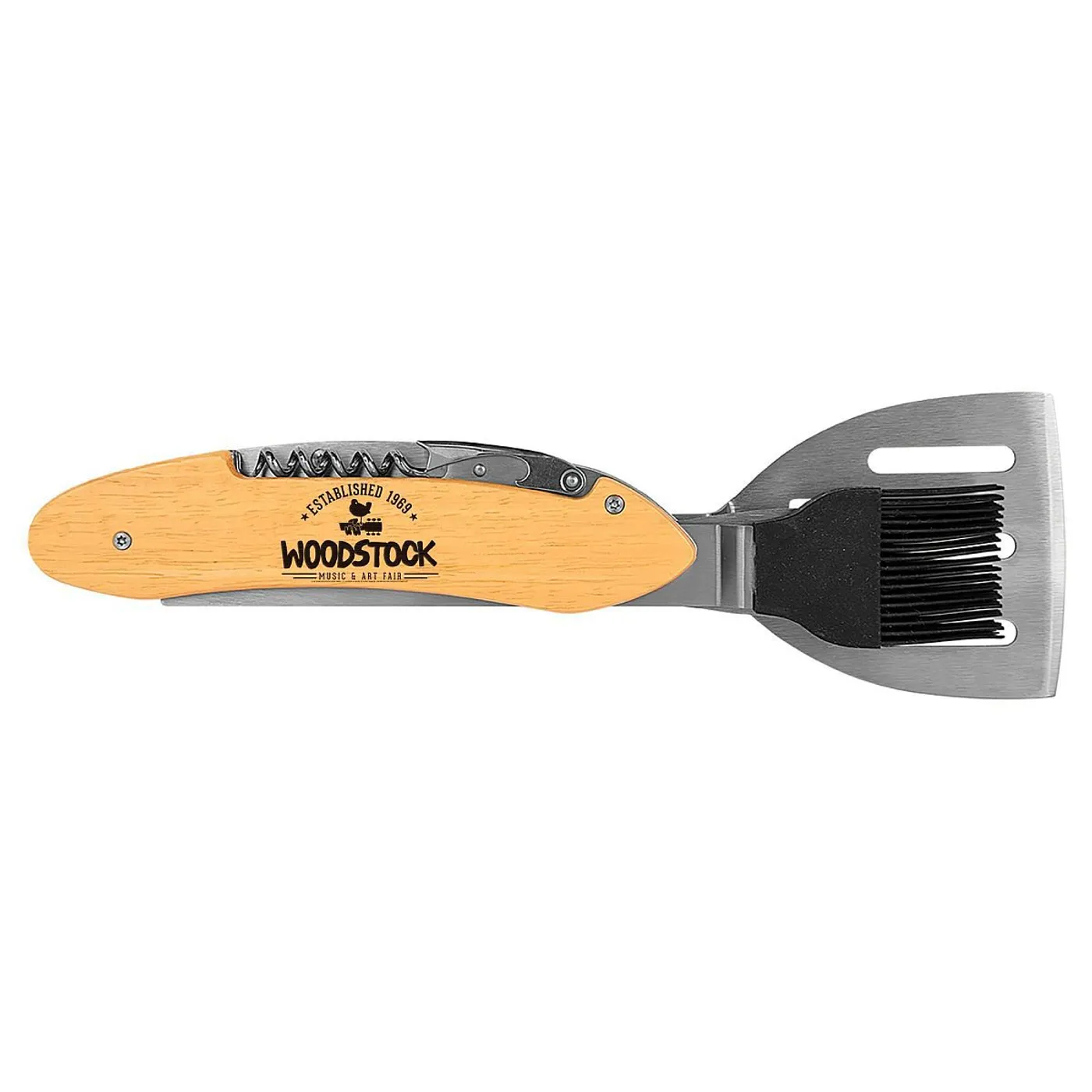 Woodstock Established 1969 Laser Engraved 5-in-1 Grill Tool