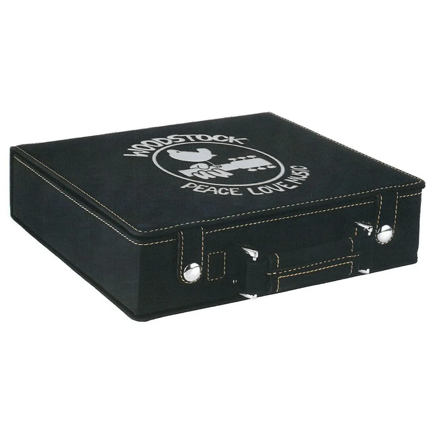 Woodstock Peace, Love, Music Laser Engraved Poker Set