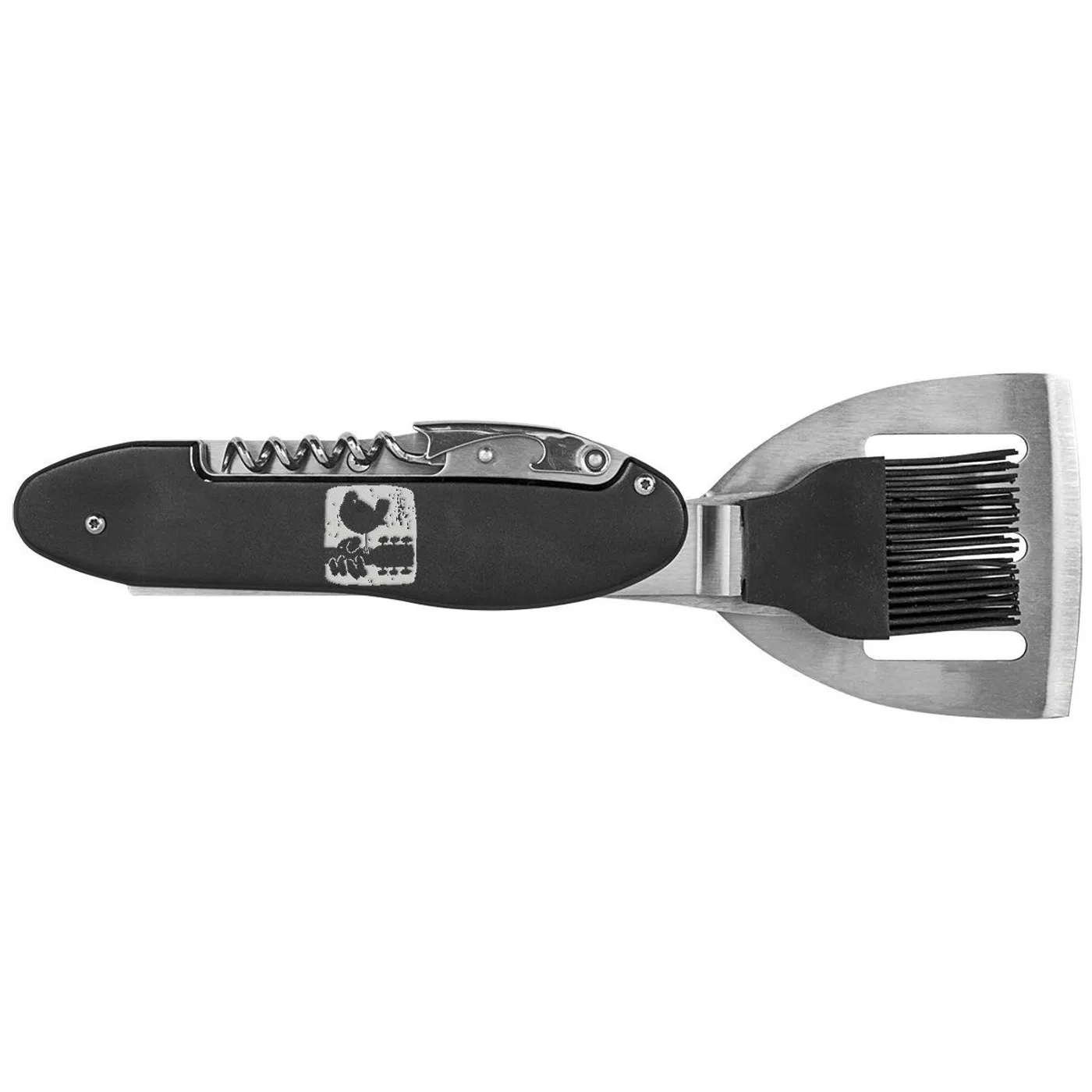 Woodstock Textured Logo Laser Engraved 5-in-1 Grill Tool