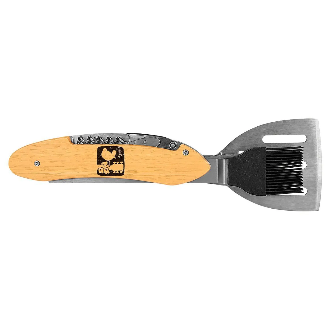 Woodstock Textured Logo Laser Engraved 5-in-1 Grill Tool