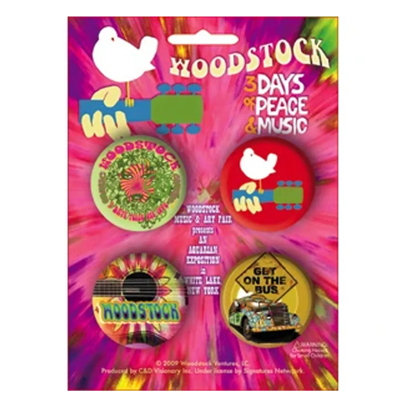 Woodstock 4 Pack 1.25" Button Set