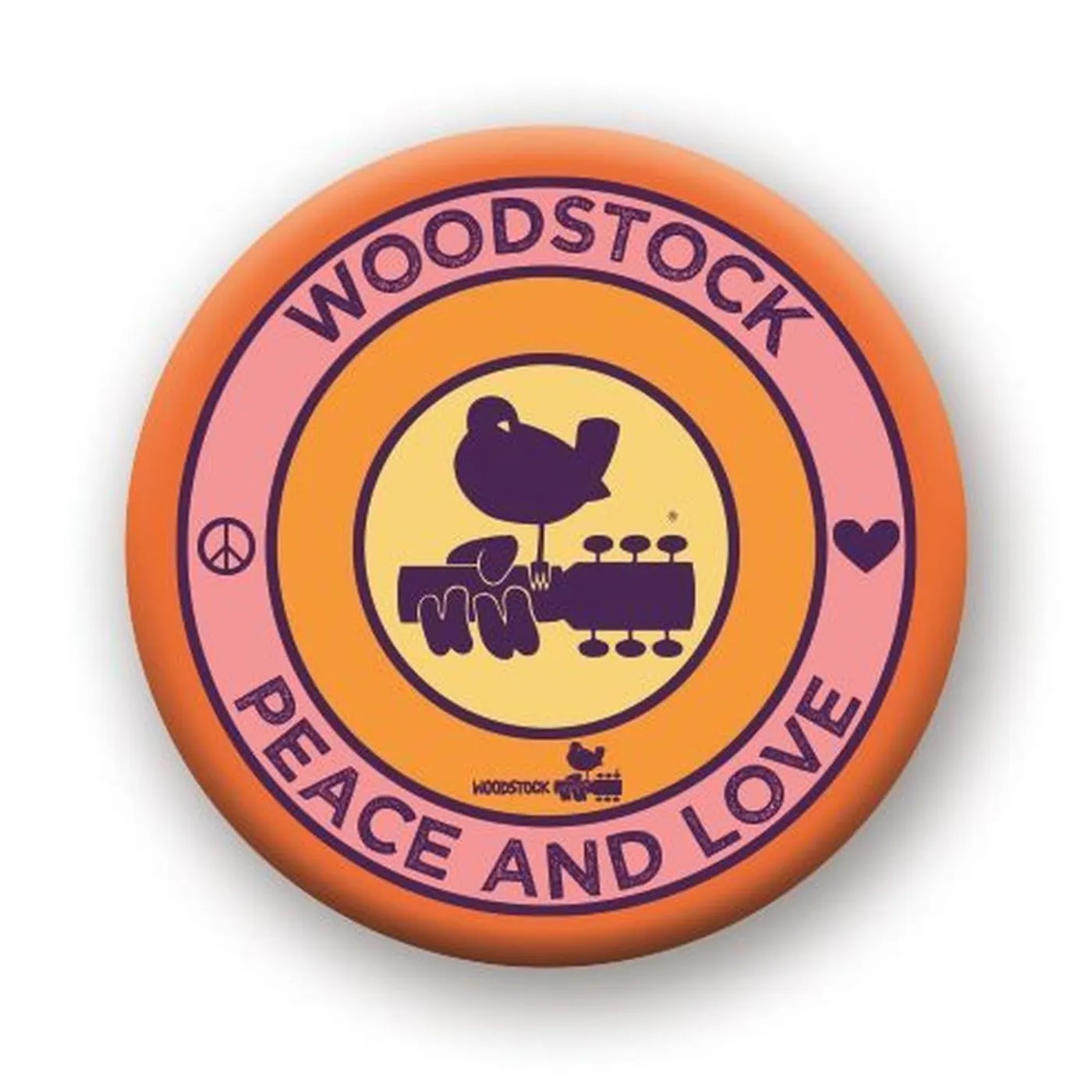 Woodstock Circle 1.25" Rd Button