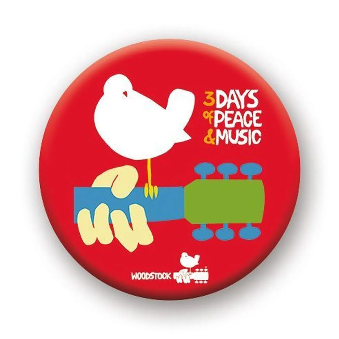 Woodstock Logo 1.25" Rd Button