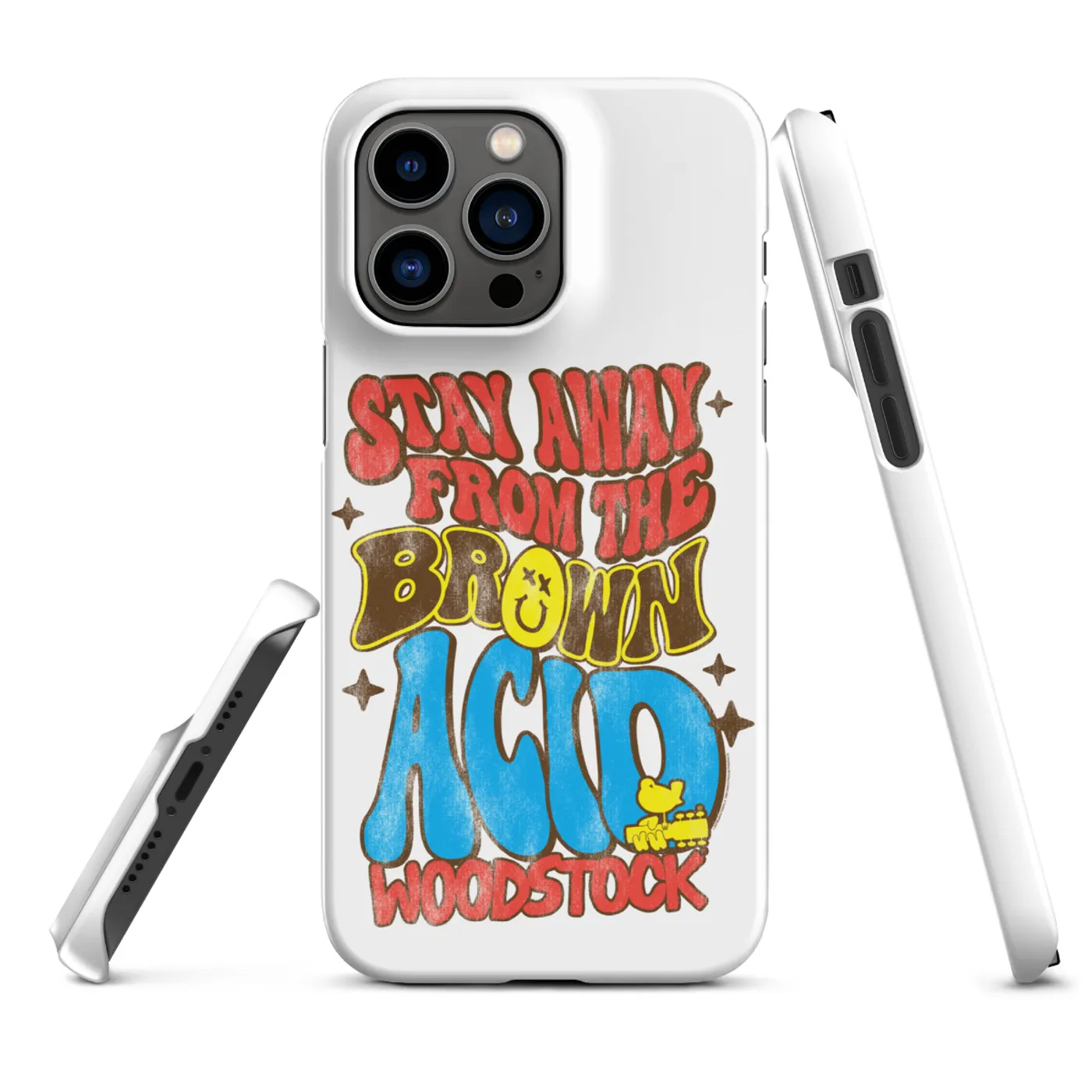 Woodstock Stay Away From The Brown Acid iPhone Case