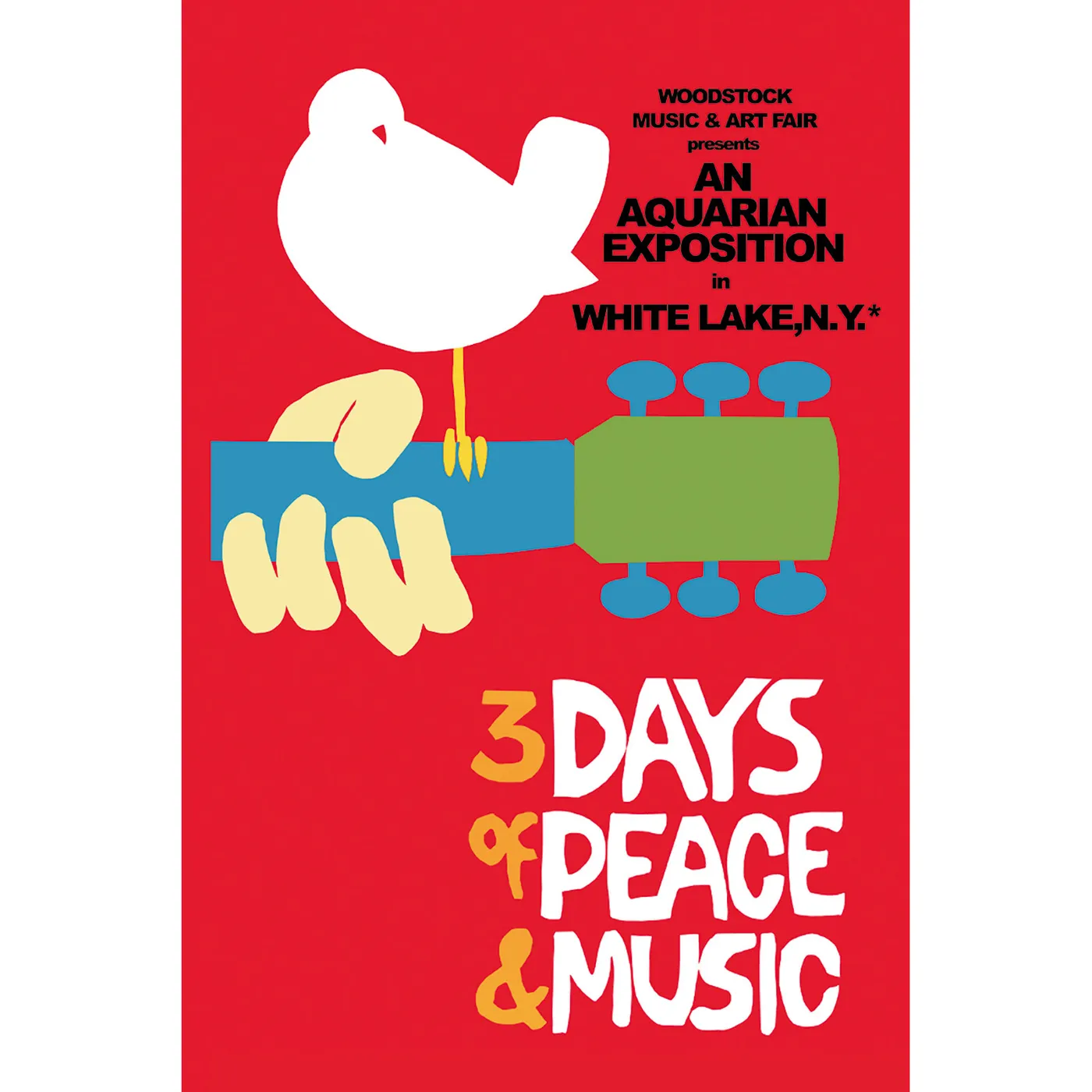 Woodstock Classic 3"x4.5" Sticker