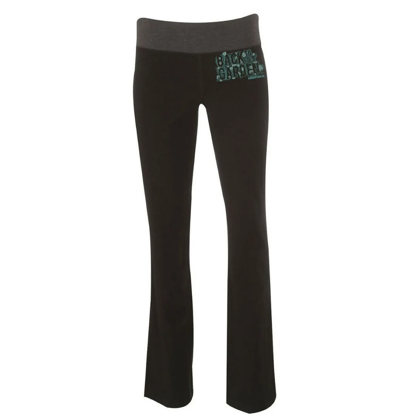 Woodstock Blue Logo Back To The Garden Yoga Pants
