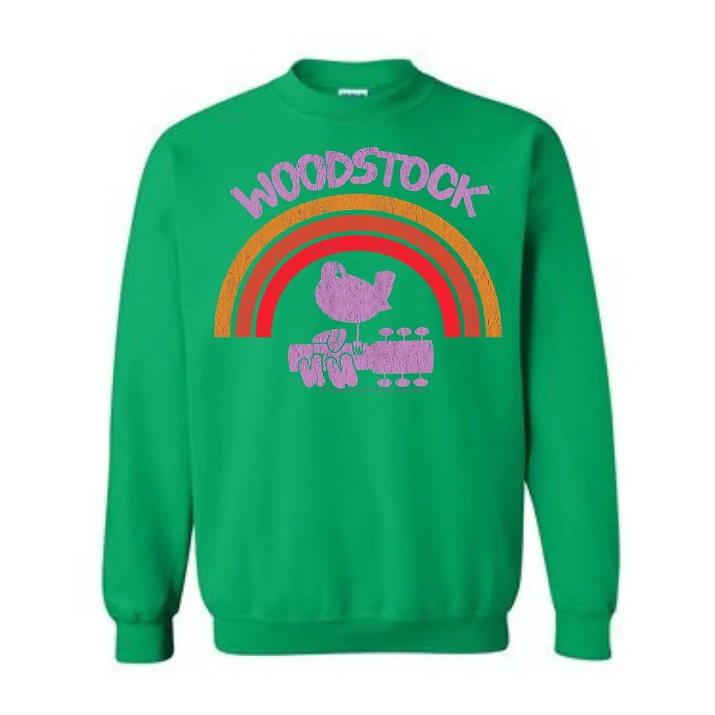 Woodstock Rainbow Crew Neck Sweatshirt