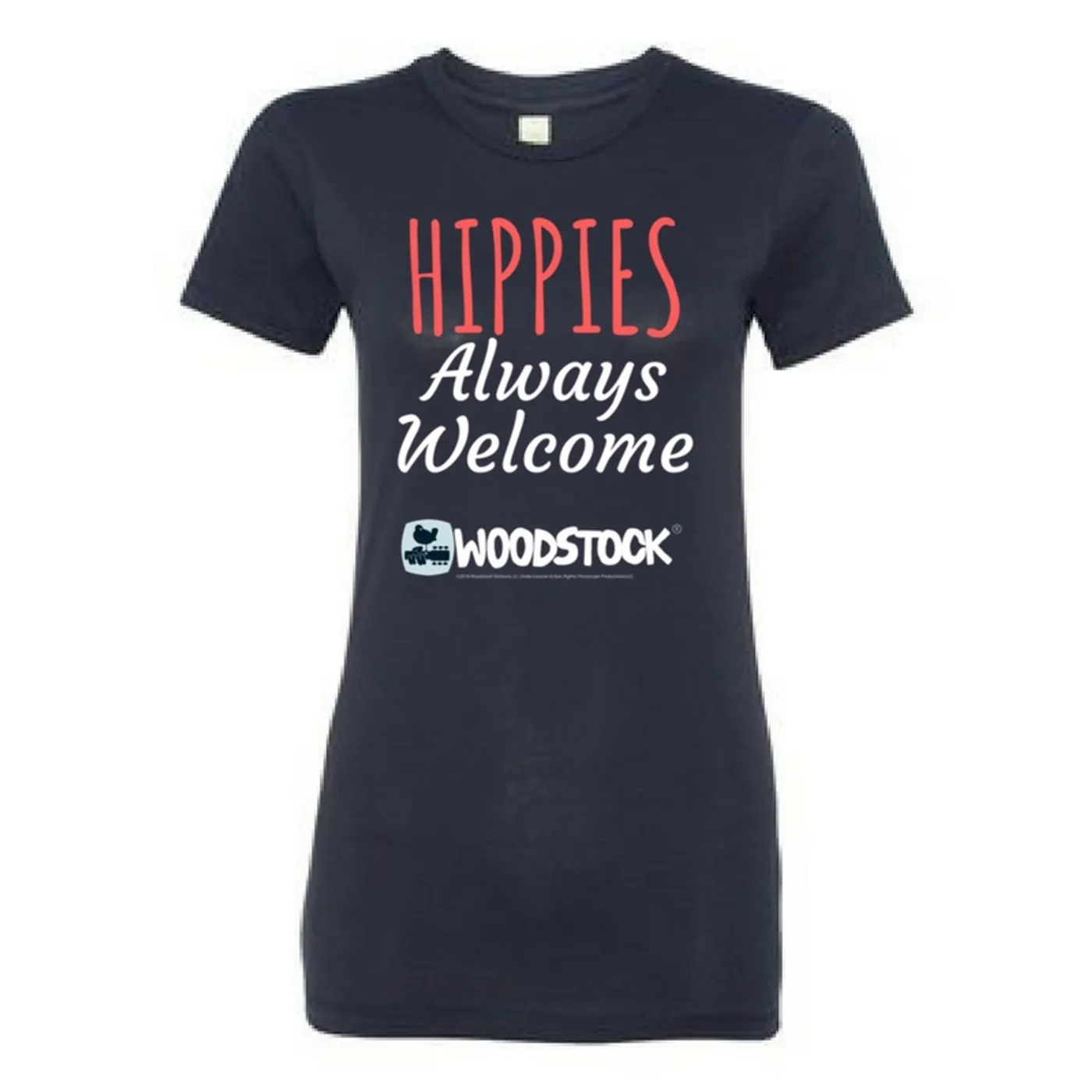 Woodstock Women's Hippies Always Welcome T-Shirt