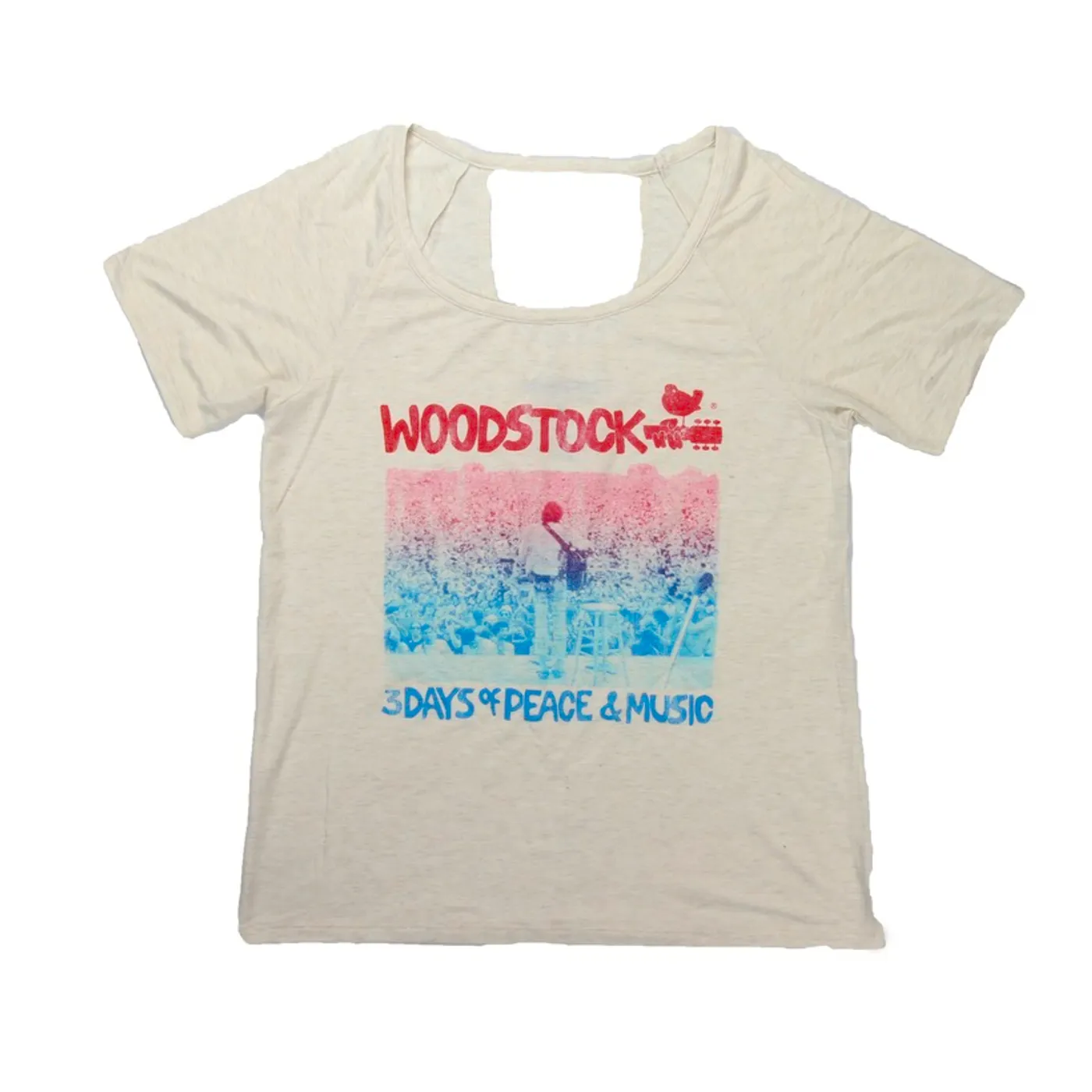 Woodstock Women's Deep V Sea Of People T-Shirt