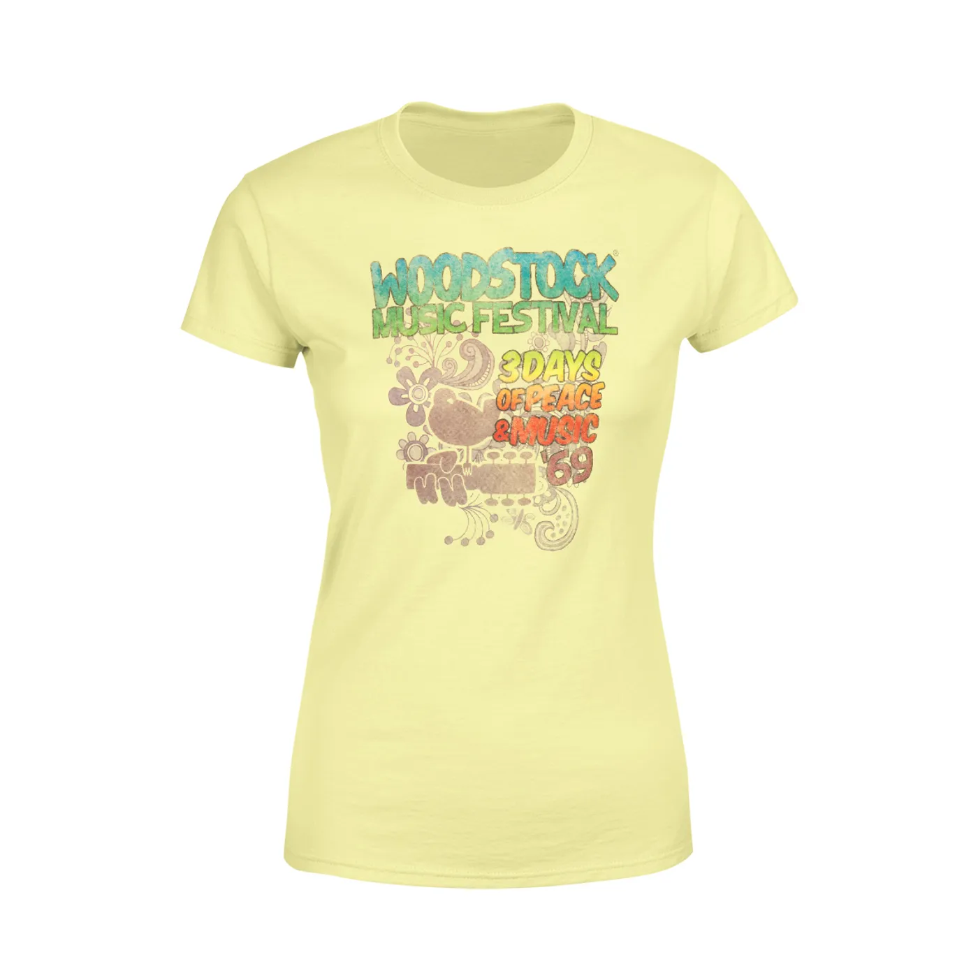 Woodstock 3 Days Of Peace And Music Ladies Shirt