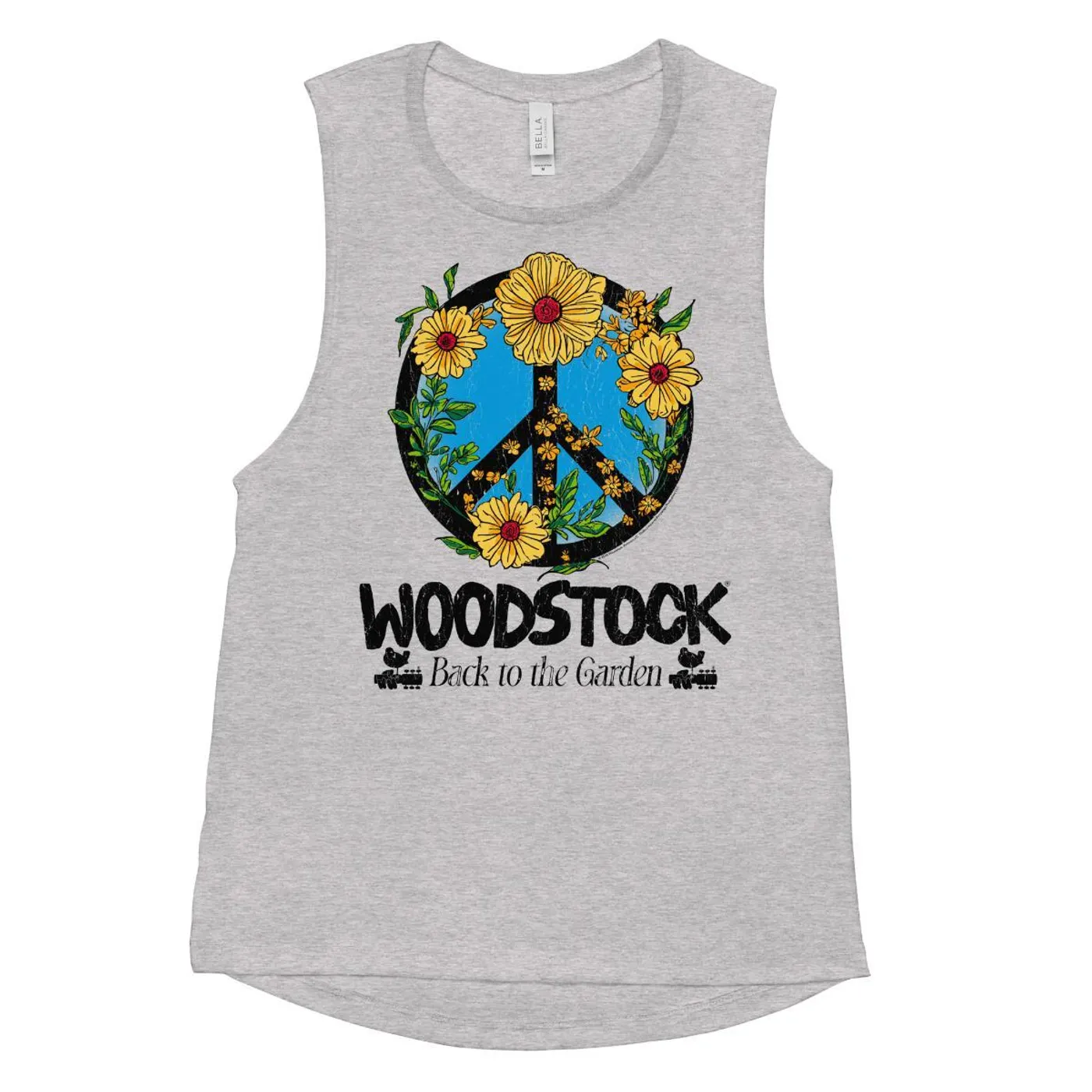 Woodstock Back to the Garden Peace Sign Tank Top