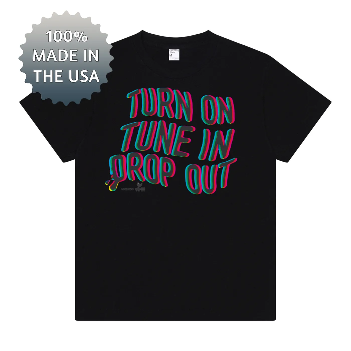 Woodstock Turn On Tune In Drop Out Premium Tee