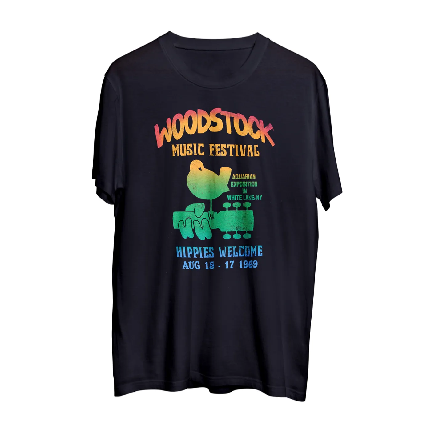 Woodstock 3 Days of Music Festival Black T-Shirt