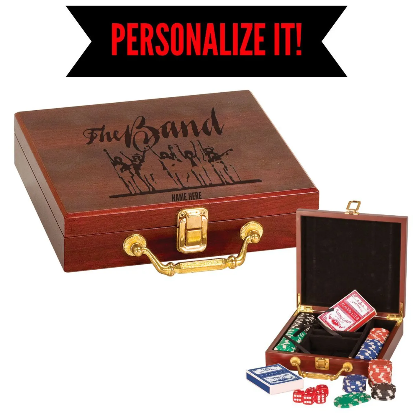 The Band Last Waltz Silhouette Logo Deluxe Poker Set