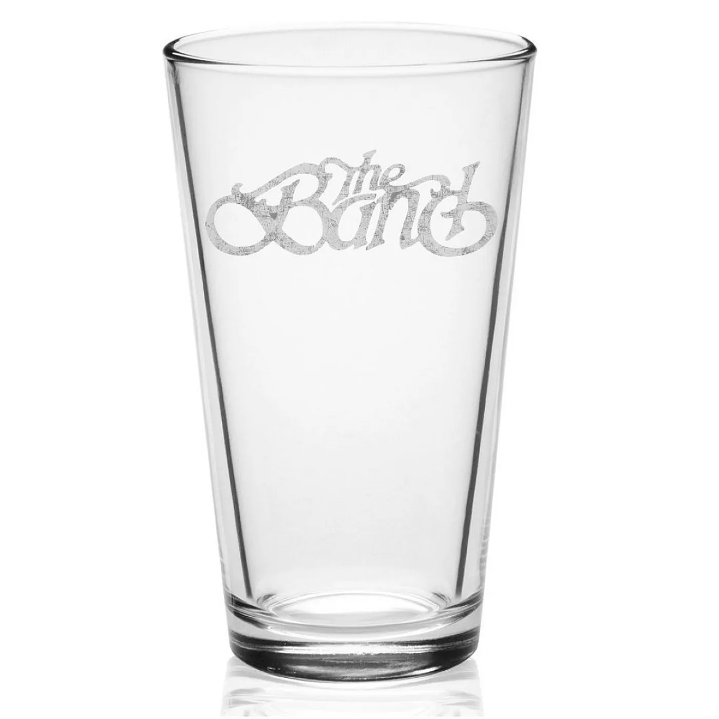 The Band Distressed Logo Etched Pint Glass