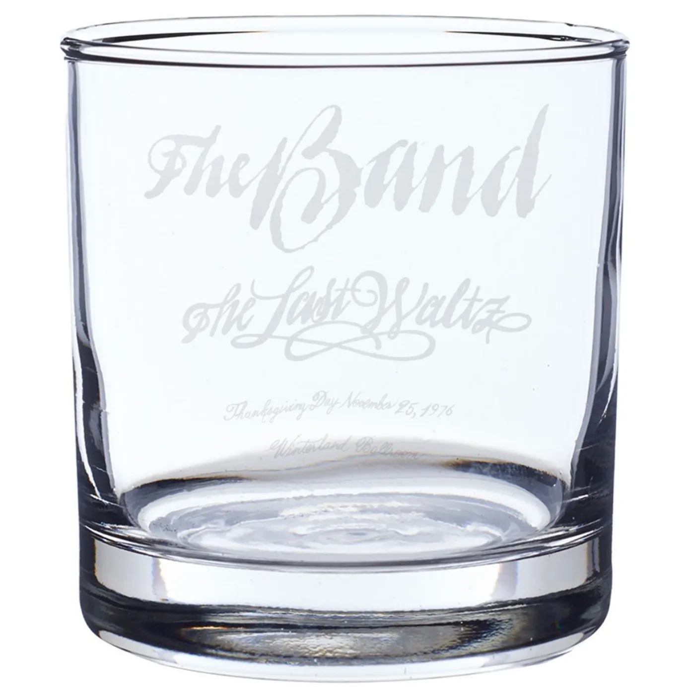 The Band Last Waltz Copy Laser-Etched Rocks Glass