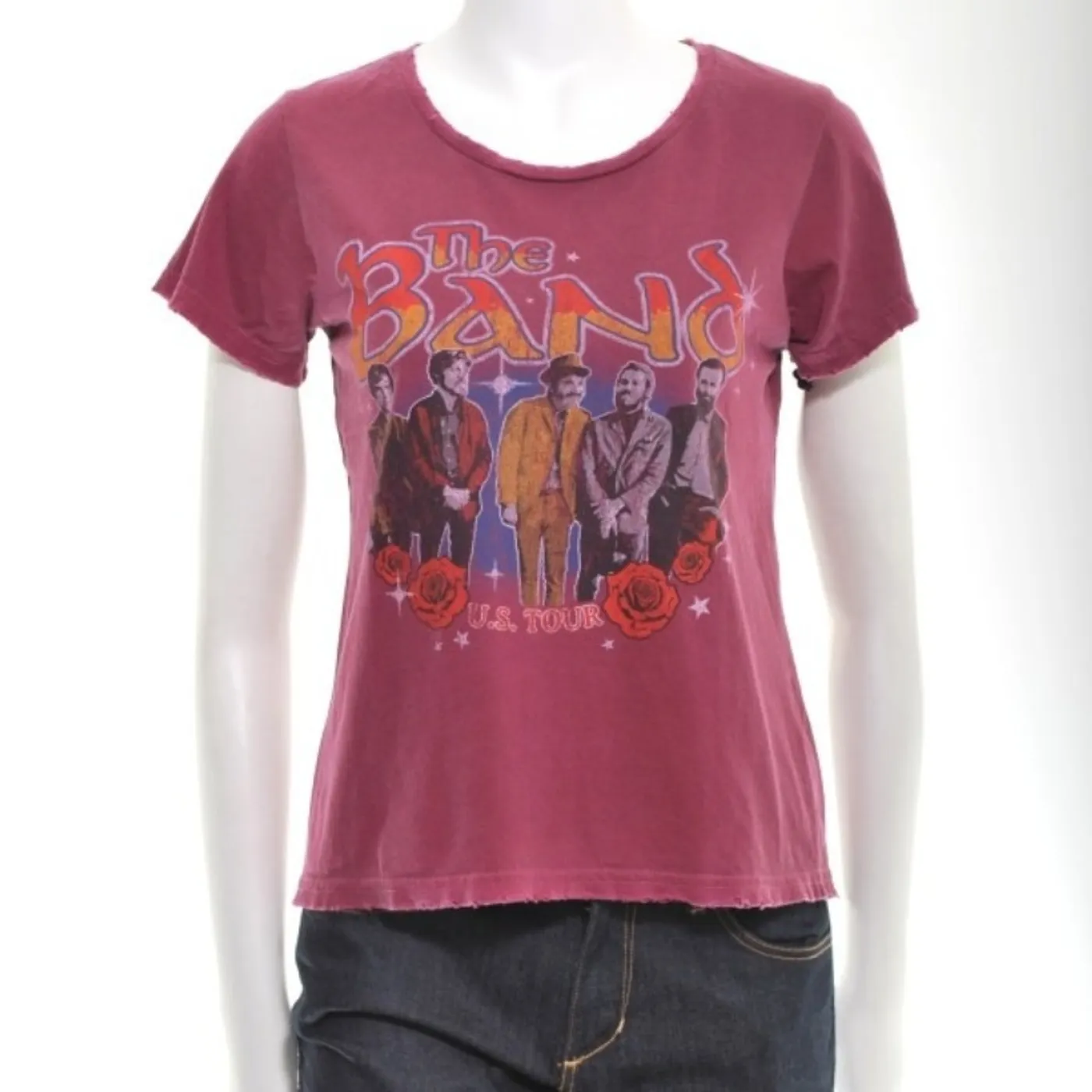 The Band WOMEN'S ROSE & STAR TOUR T-SHIRT