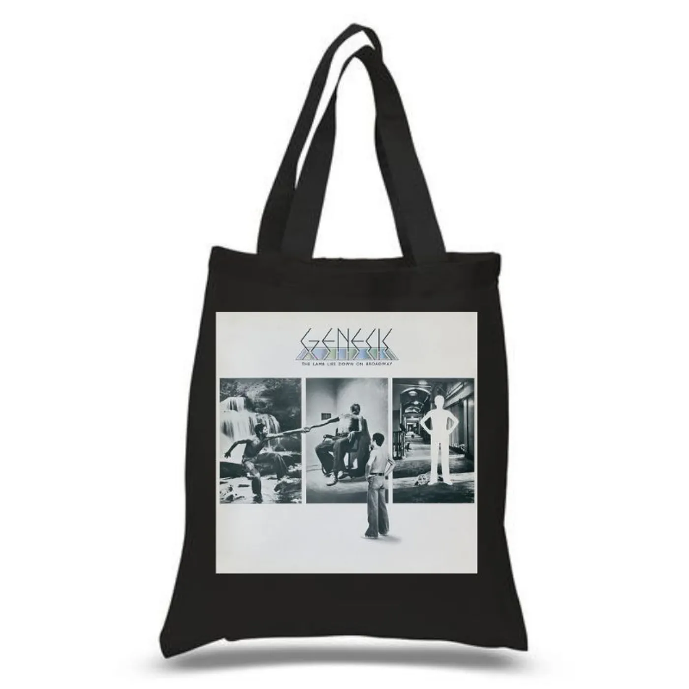 Genesis The Lamb Lies Down On Broadway Black Tote Bag