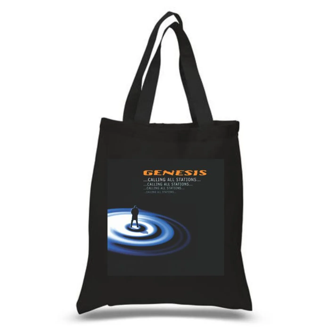 Genesis Calling All Stations Black Tote Bag