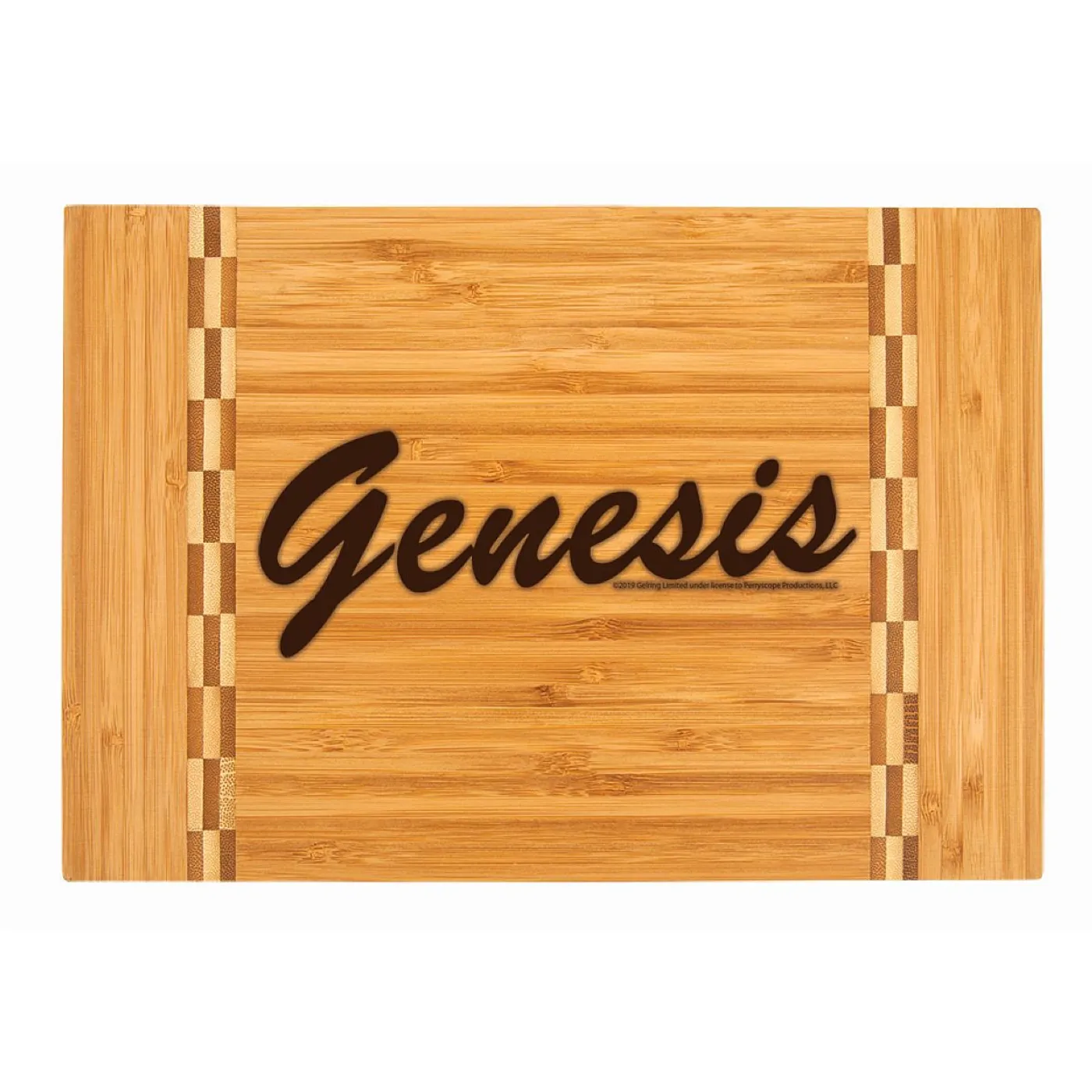 Genesis Circa 80s Logo Laser Engraved Cutting Board w/Butcher Block Inlay