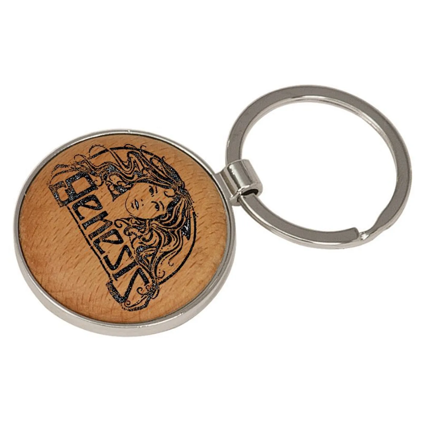 Genesis Goddess Laser Engraved Keychain