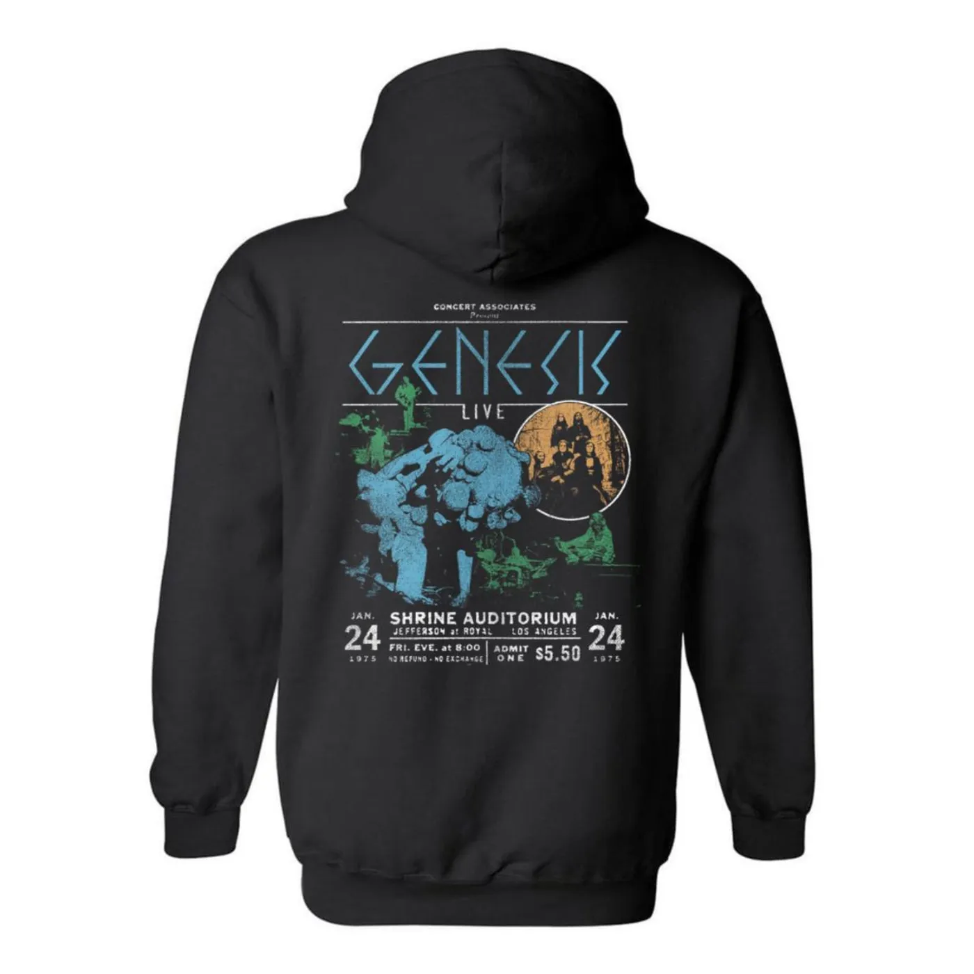 Genesis Shrine Auditorium 1975 Zip Hoodie