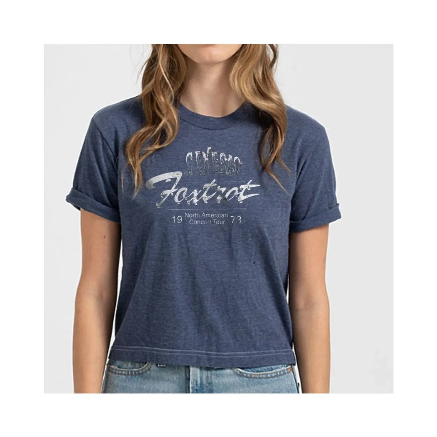 Genesis Foxtrot 1973 North American Tour Retro Crop Top