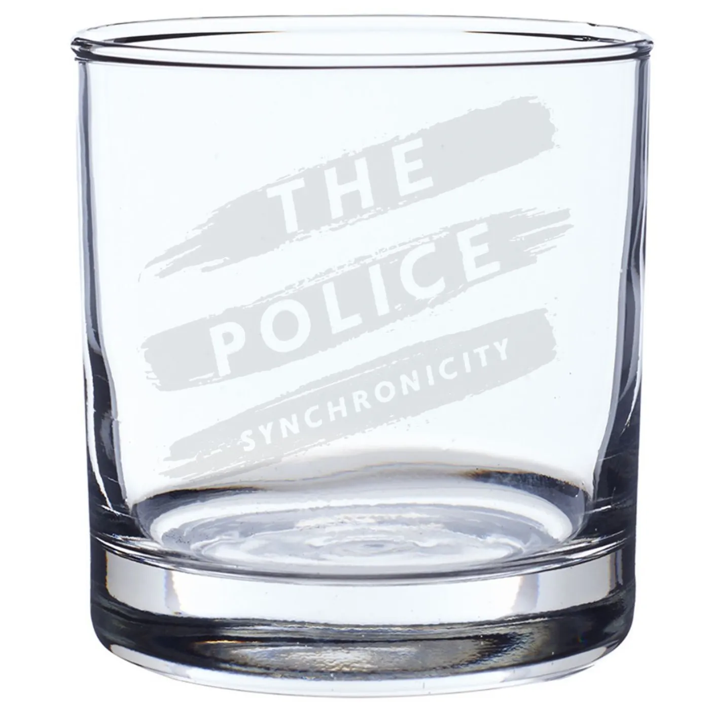 The Police Synchronicity Stripes Rocks Glass
