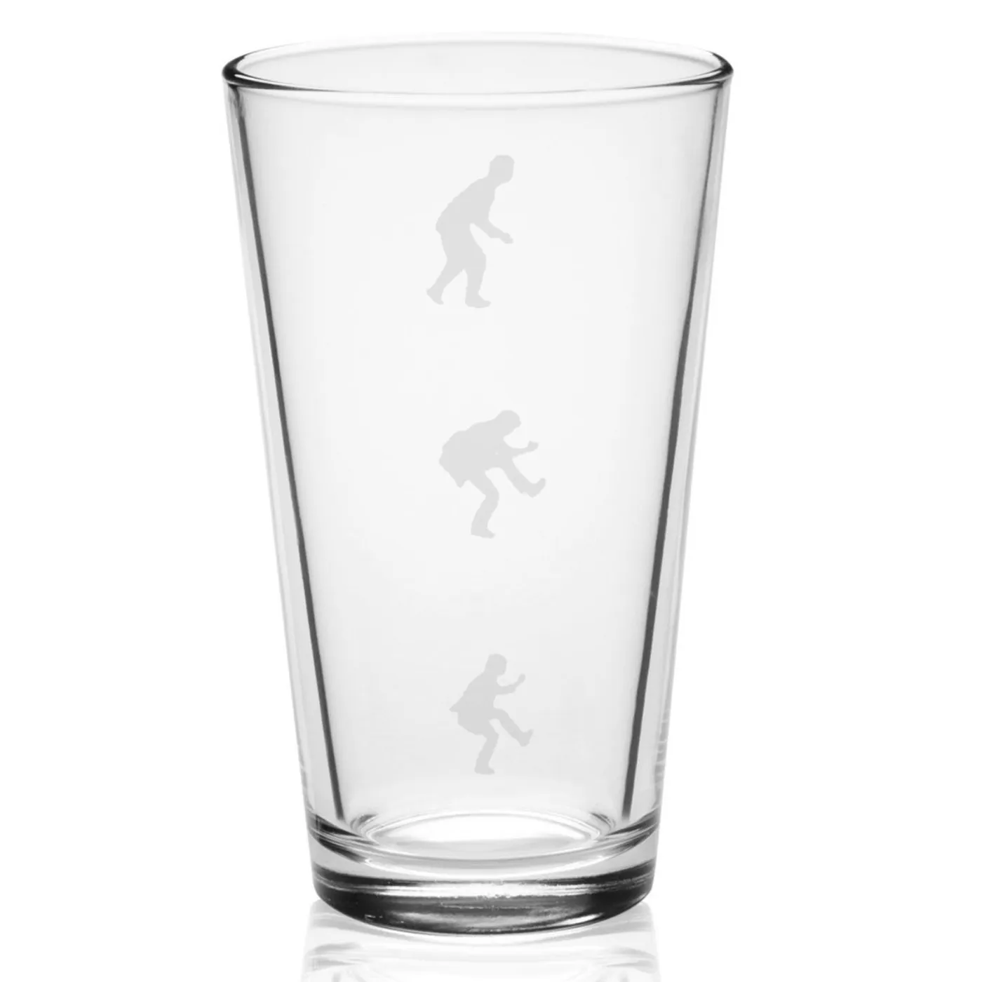 The Police Silhouettes Laser-Etched Pint Glass