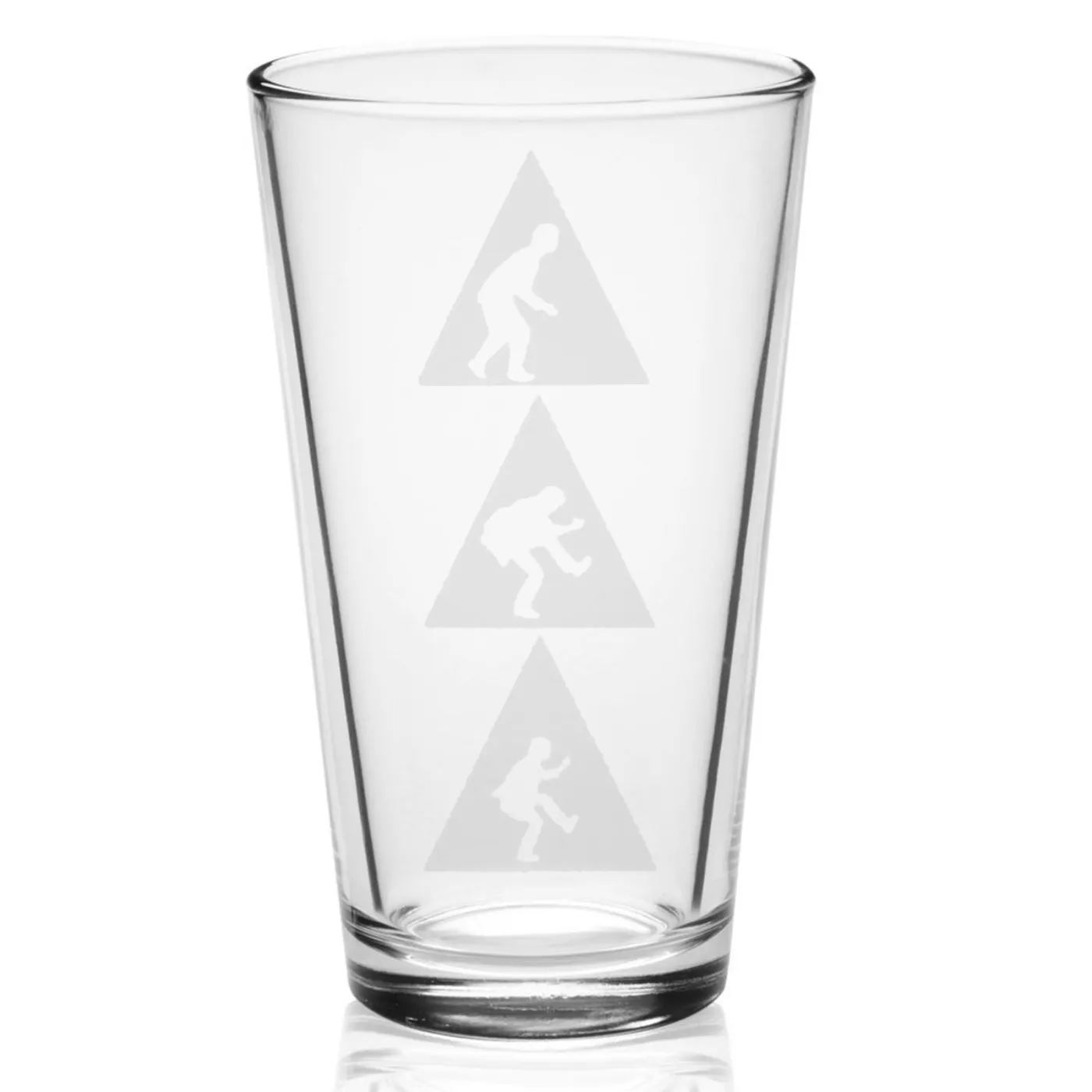The Police Triangles Laser-Etched Pint Glass