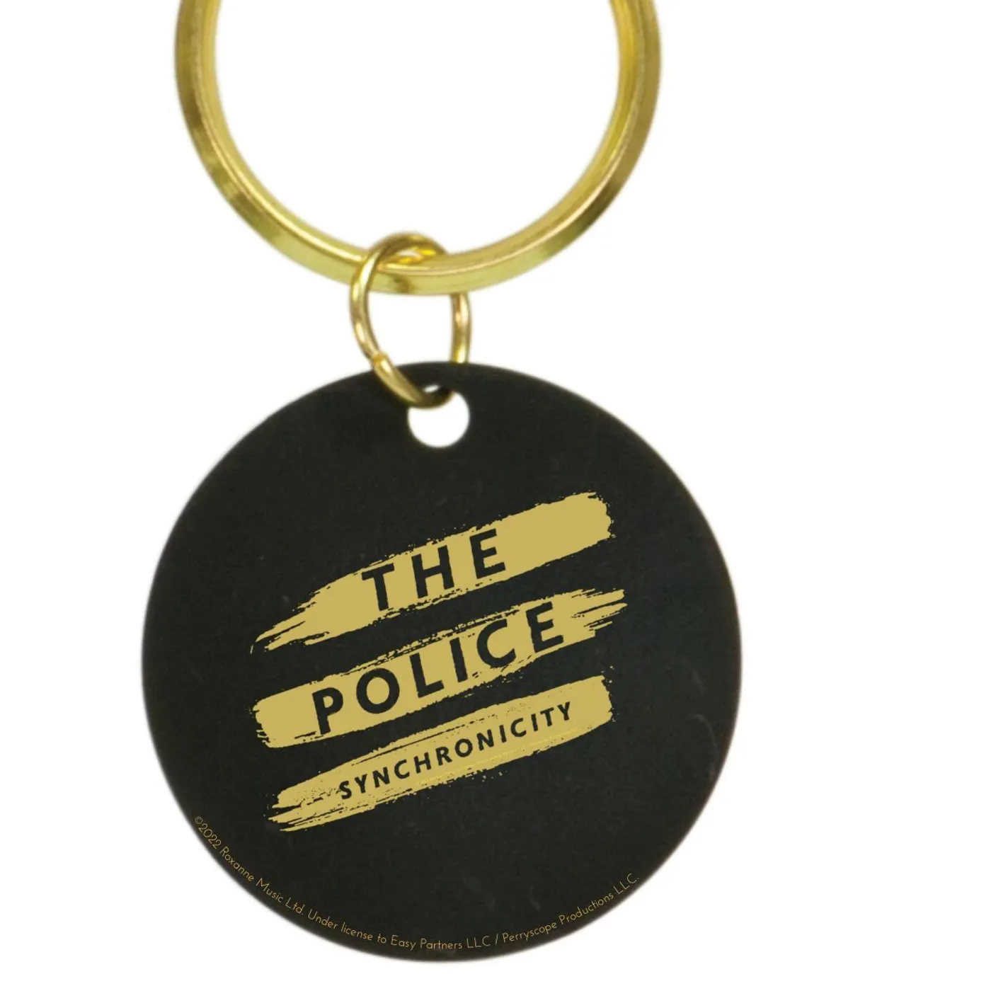 The Police Synchronicity Brass Keychain