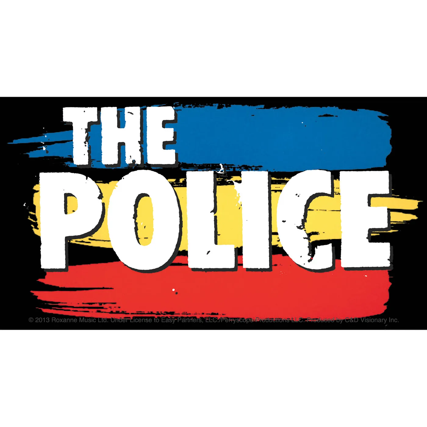The Police Striped Logo 5.5"x3" Sticker