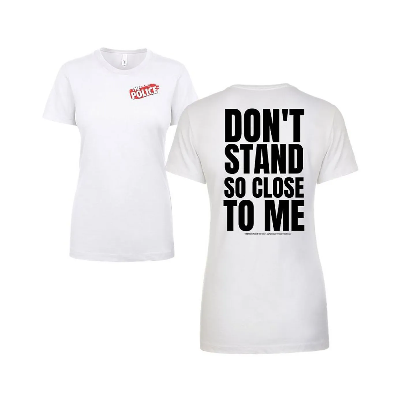 The Police Women's Don't Stand So Close To Me 2-Sided T-Shirt