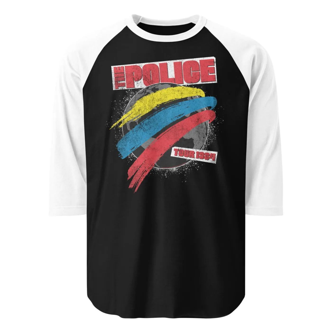 The Police Synchronicity Tour 1984 Baseball T-Shirt