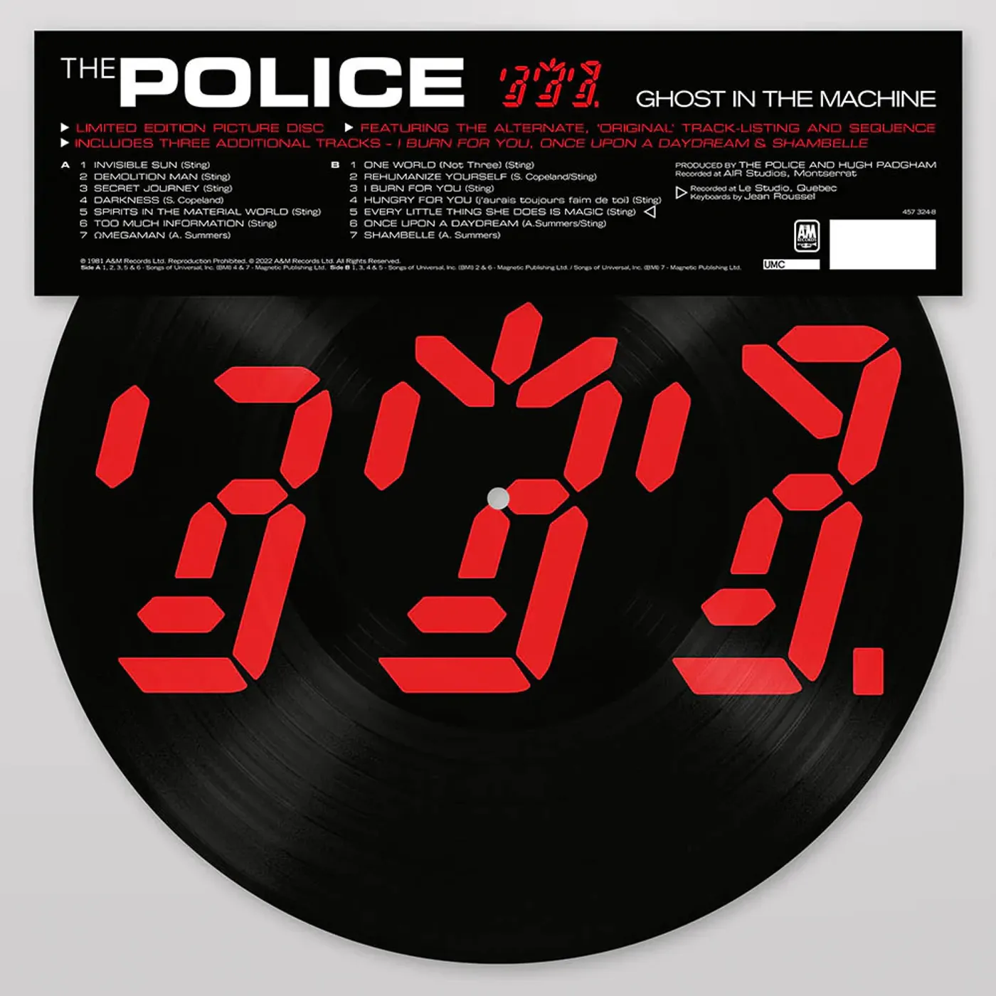 The Police Ghost In The Machine Picture Disc LP - Ltd. Ed. (Vinyl)
