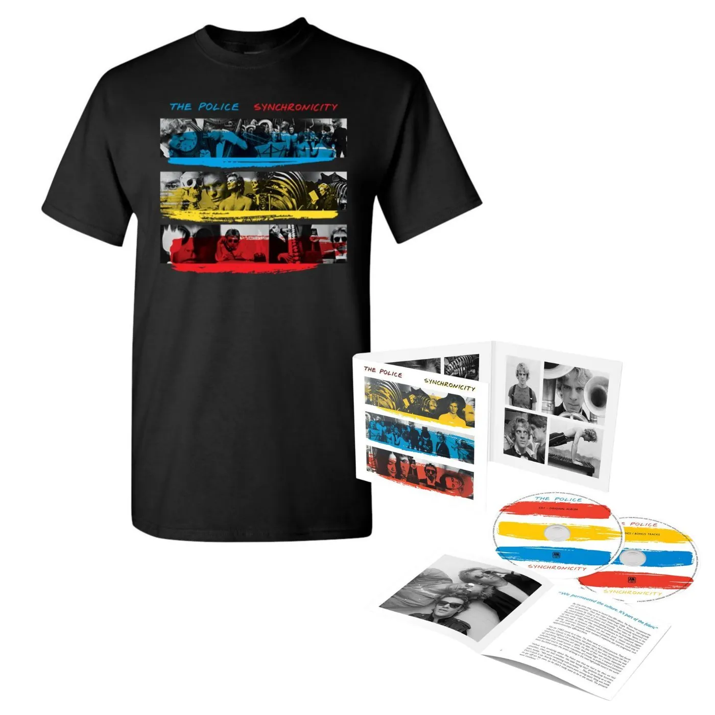 The Police Synchronicity 40 - Deluxe 2CD Box Set & Track List Tee