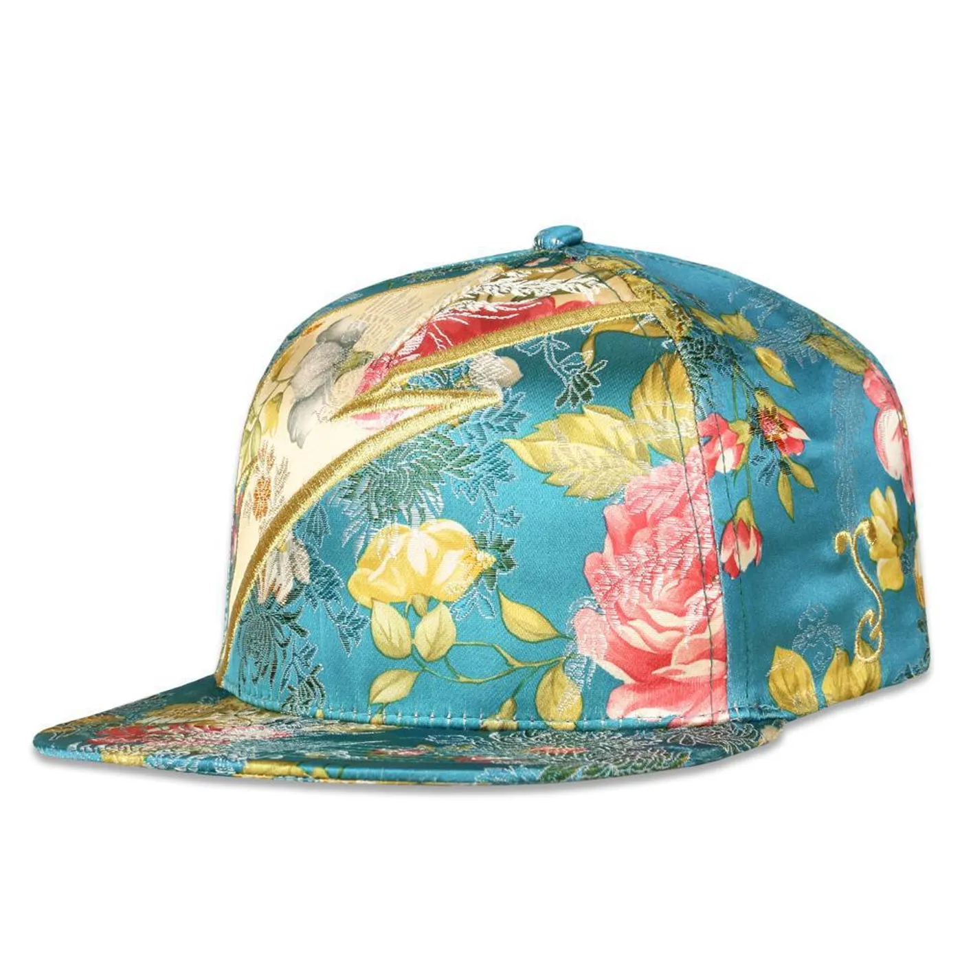 David Bowie Aladdin Sane Teal Snapback Hat