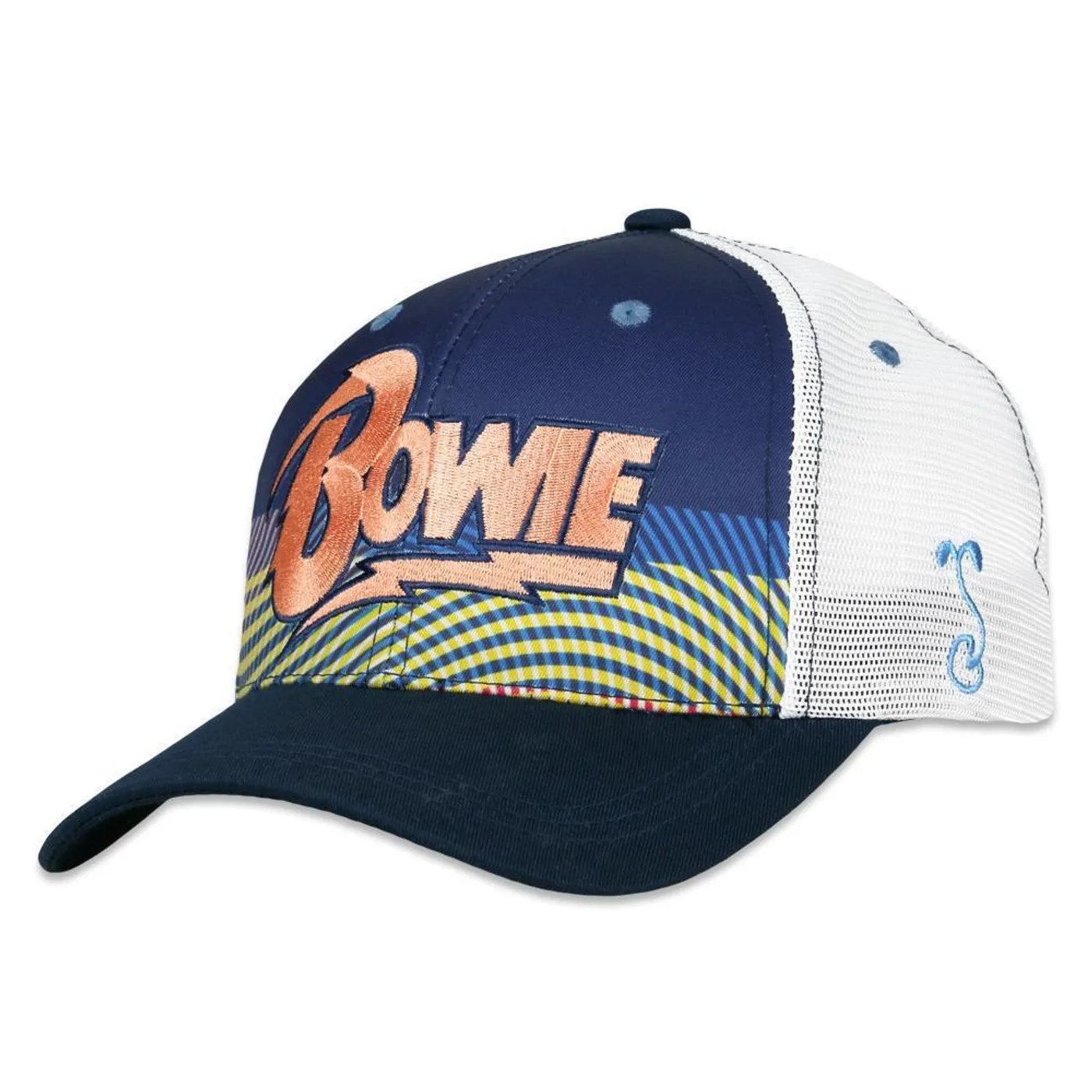 David Bowie Script Mesh Snapback Hat