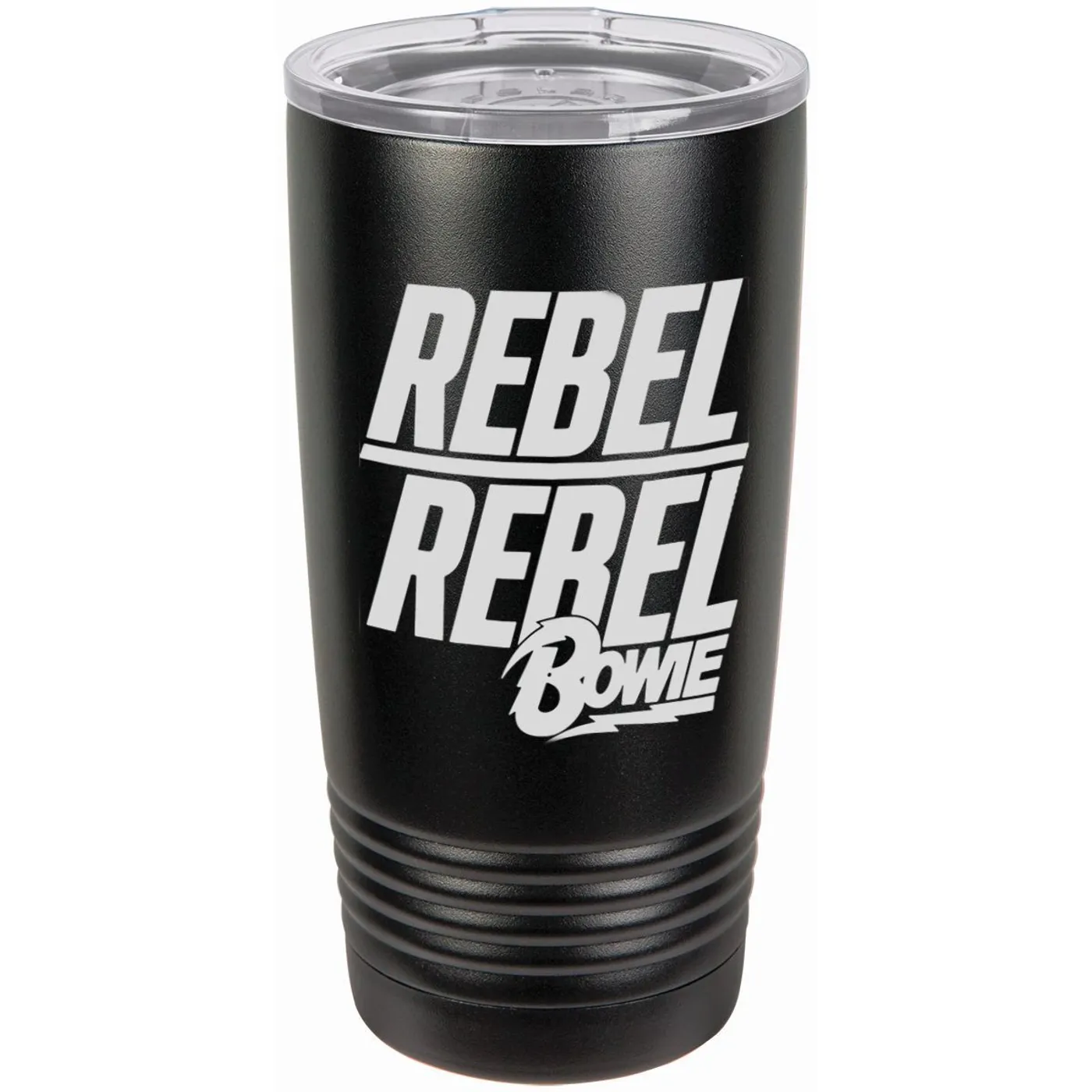 David Bowie Rebel Rebel Logo Laser Etched Polar Camel Travel Mug