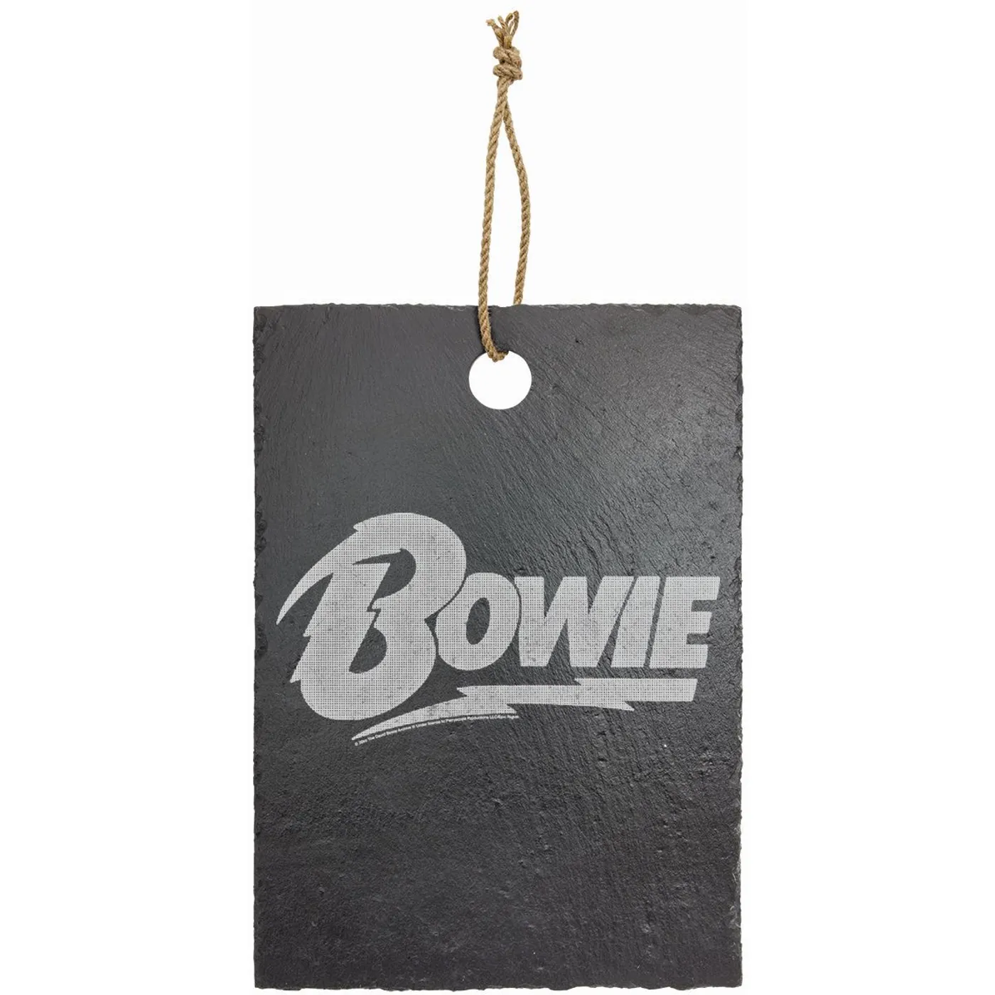 David Bowie Bowie Logo Laser Engraved Rectangular Slate Cutting Board