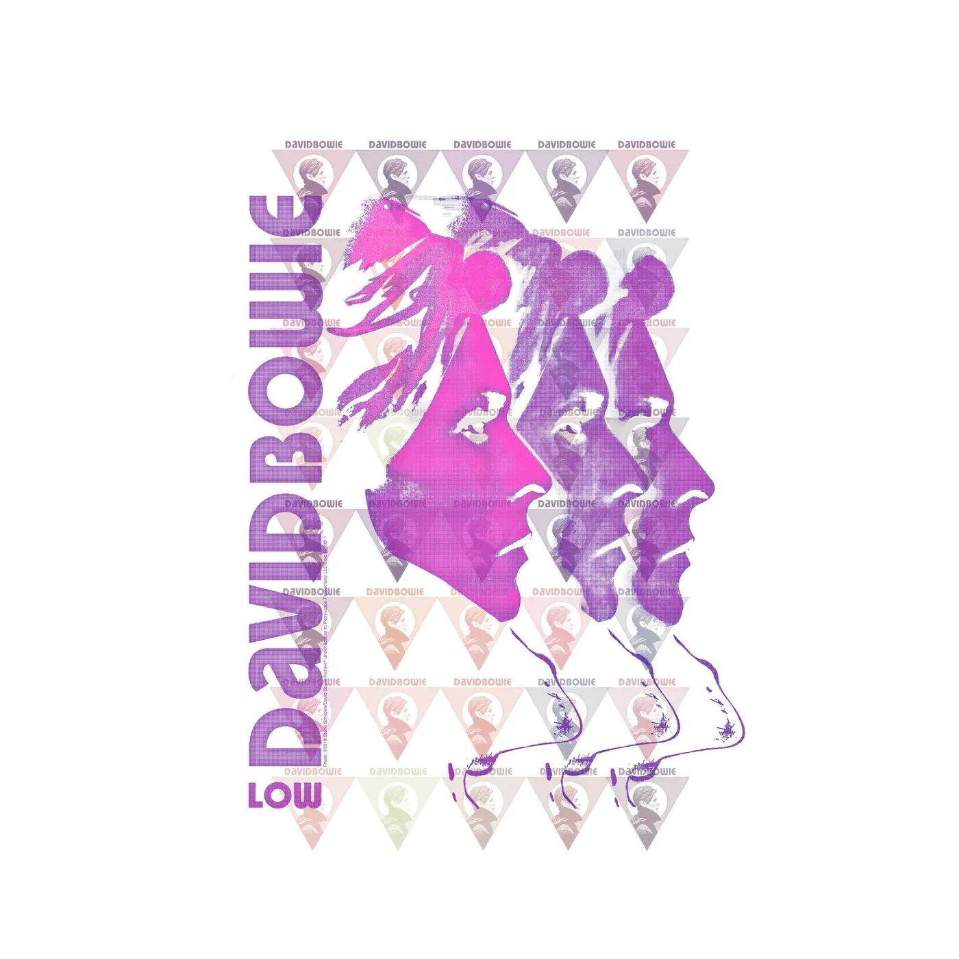 David Bowie Purple Profile Fine Art Print