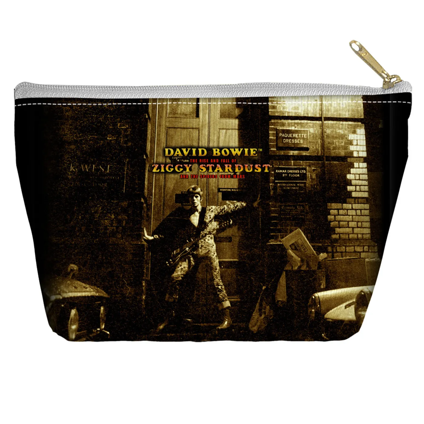 David Bowie/Ziggy Stardust Alternate Art  - Accessory Pouch  [8.5 X 6]