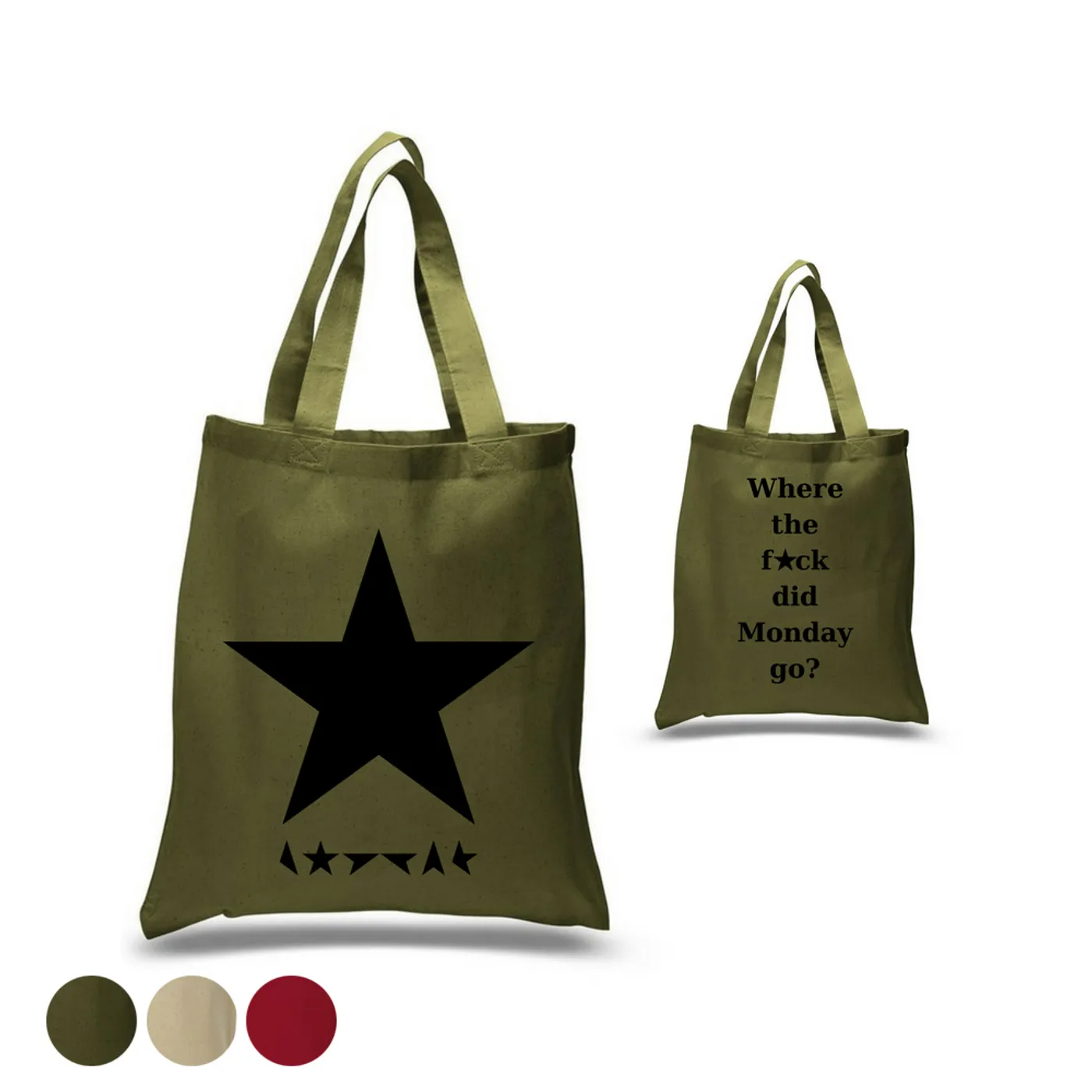 David Bowie Where The F*ck Did Monday Go Tote Bag