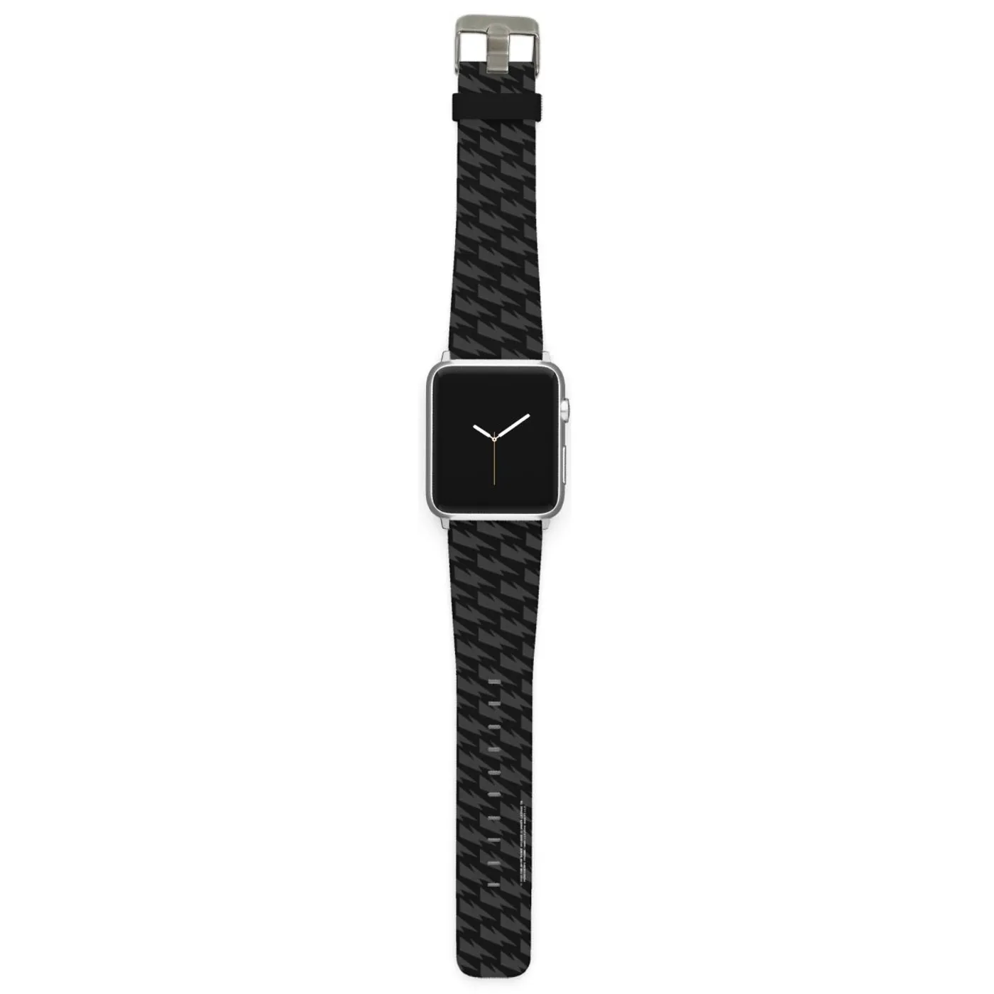David Bowie Bowie Bolt Black & Grey Silicone Smart Watch Band