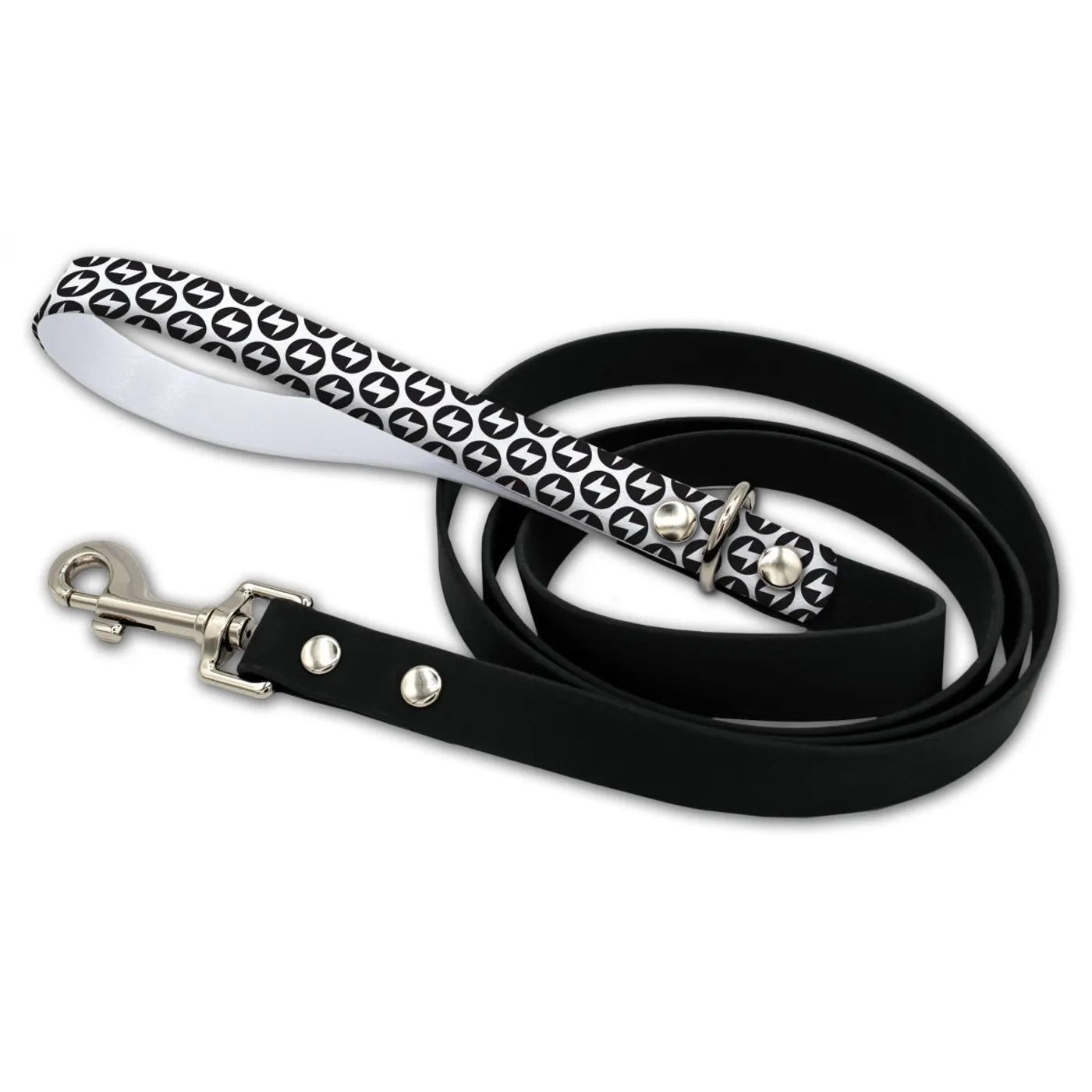 David Bowie Black & White Bowie Bolt Waterproof Leash