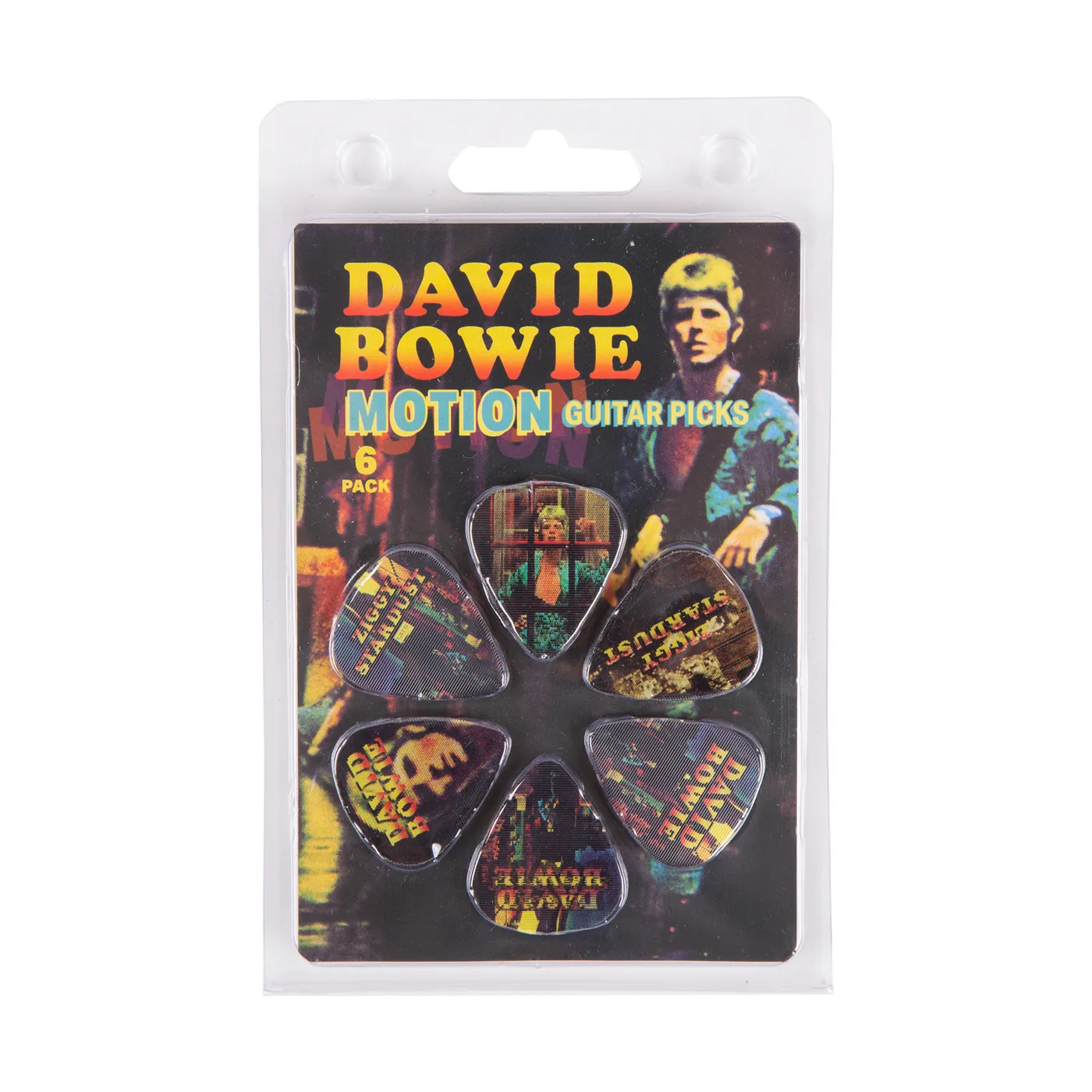 David Bowie Ziggy Stardust Motion Guitar Pick 6 Pack
