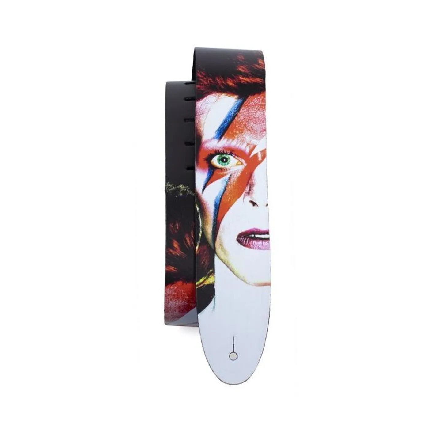 David Bowie Aladdin Printed Leather Guitar Strap