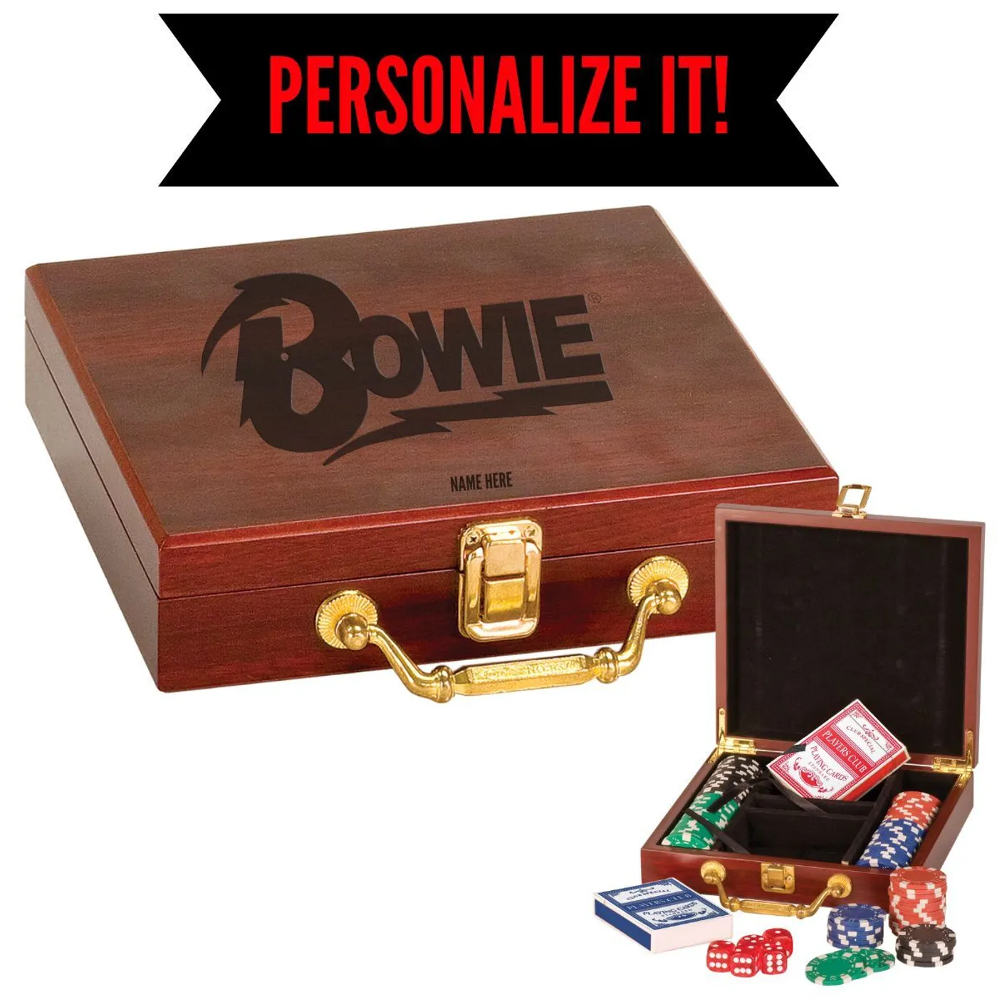 David Bowie Logo Deluxe Poker Set