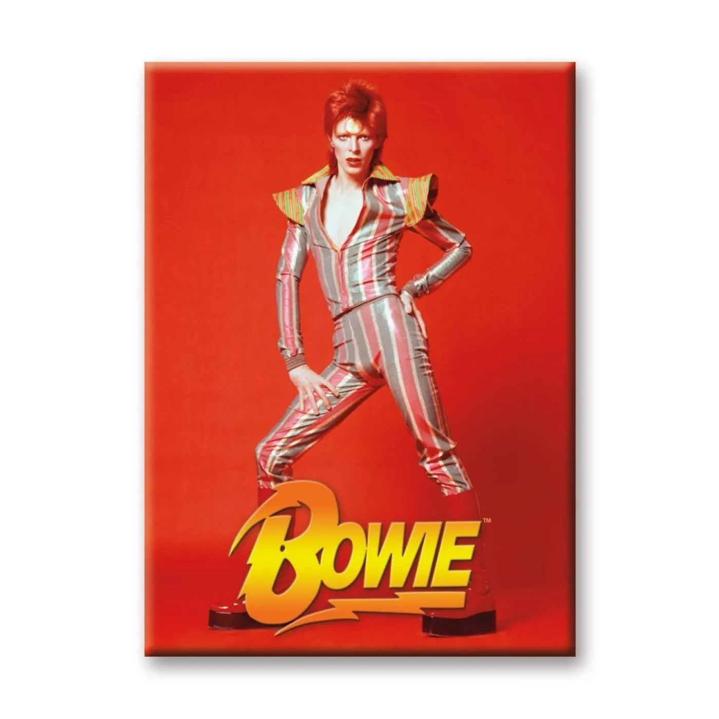 David Bowie - Red Pose 2.5" x 3.5 " Flat Magnet